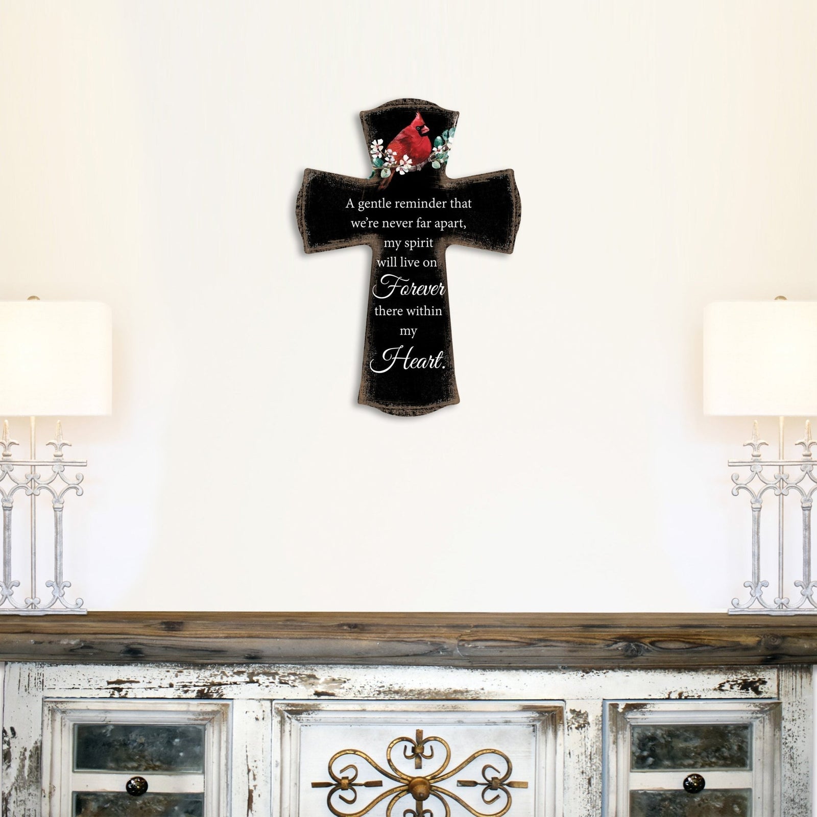 Modern Memorial Wall Cross Bereavement Gift - LifeSong Milestones