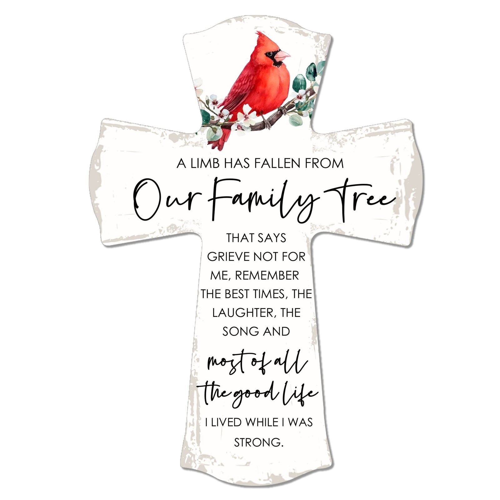 Modern Memorial Wall Cross Bereavement Gift - LifeSong Milestones