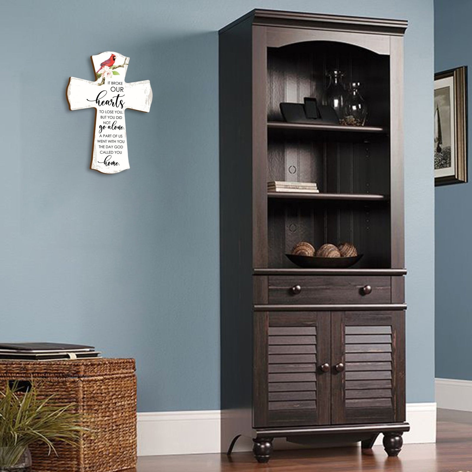 Modern Memorial Wall Cross Bereavement Gift - LifeSong Milestones