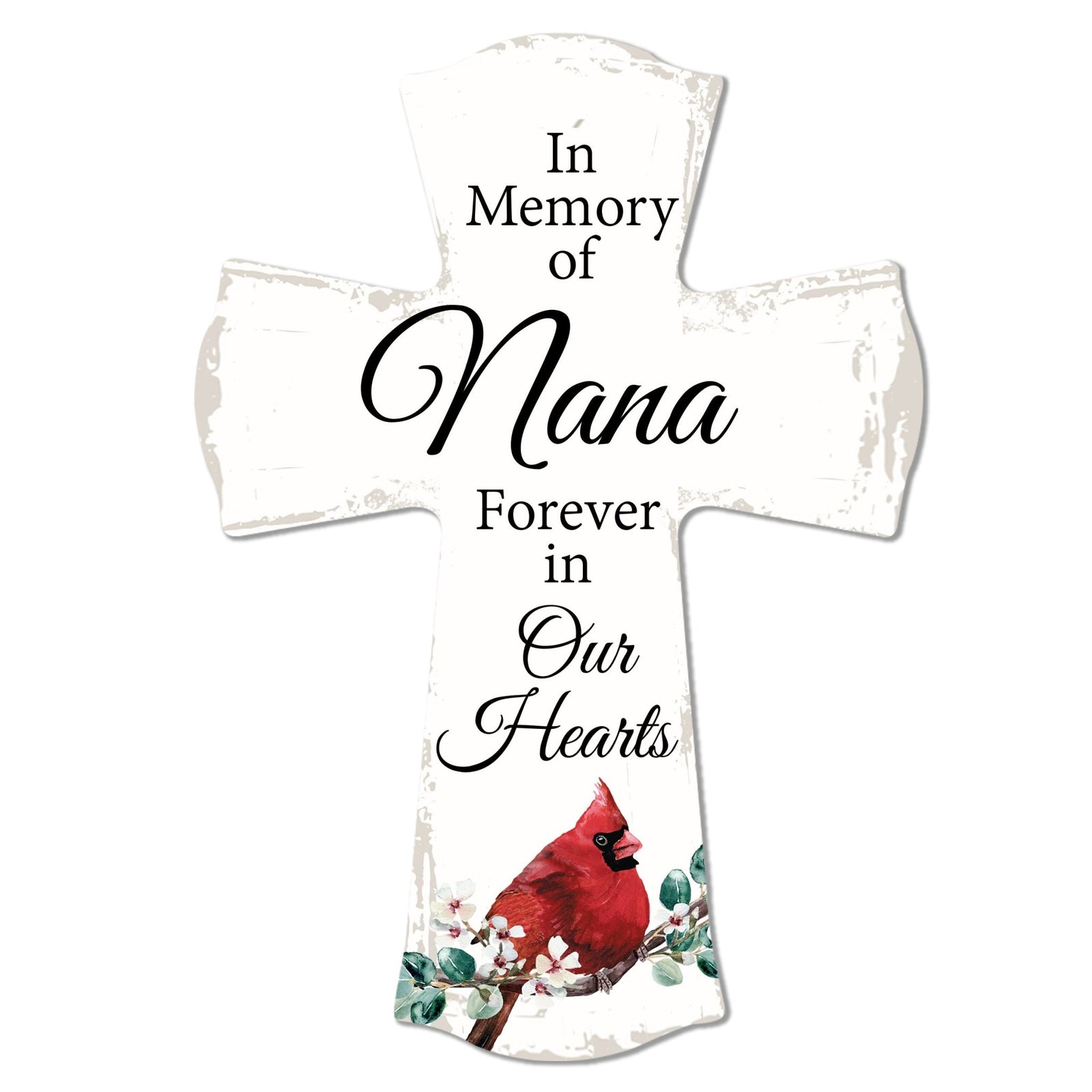 Modern Memorial Wall Cross Bereavement Gift - In Memory Of - LifeSong Milestones