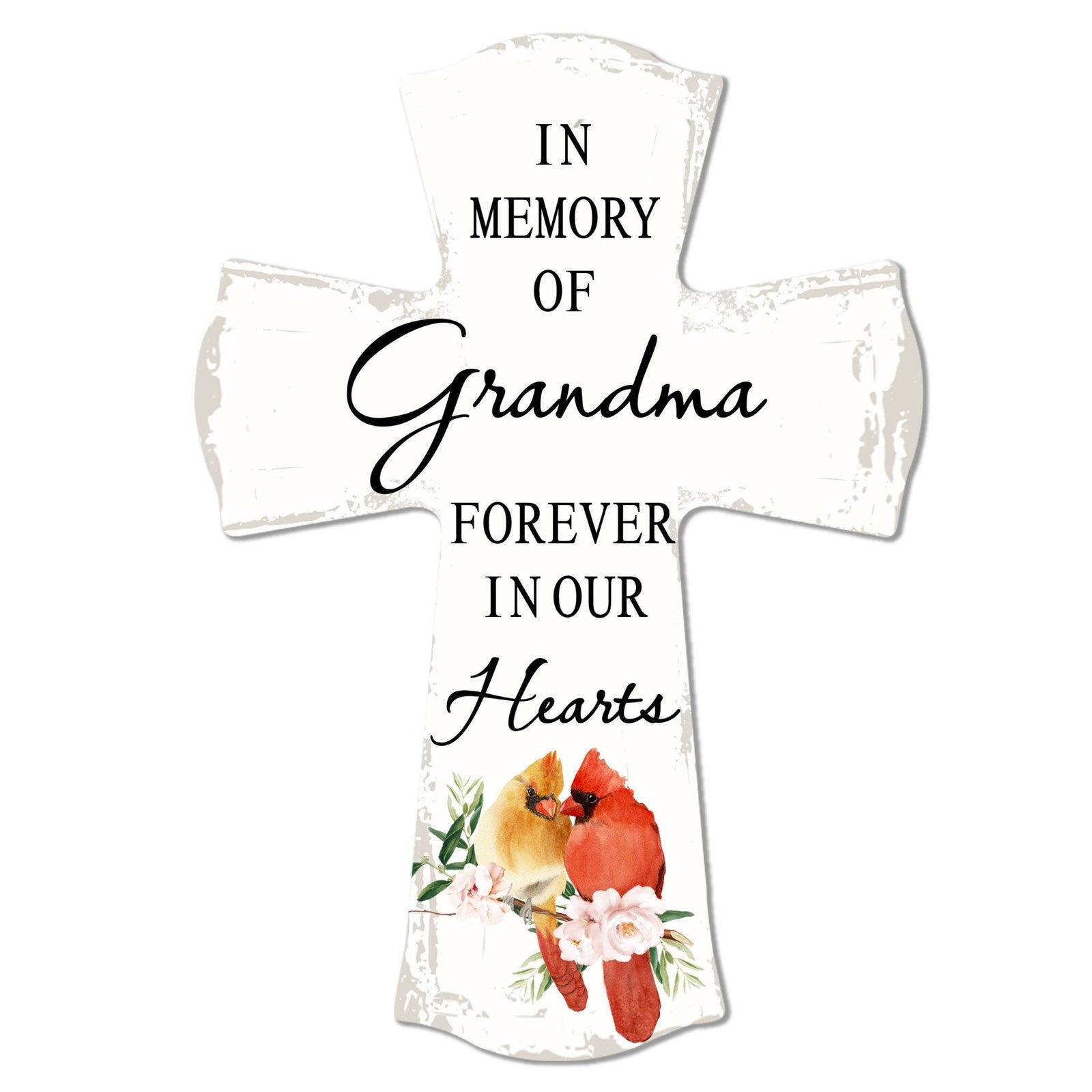 Modern Memorial Wall Cross Bereavement Gift - In Memory Of - LifeSong Milestones