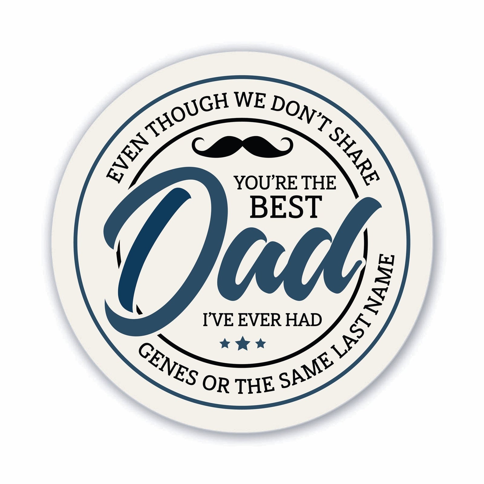 Modern Refrigerator Magnet Gift for Stepdad - Best Bonus Dad - LifeSong Milestones