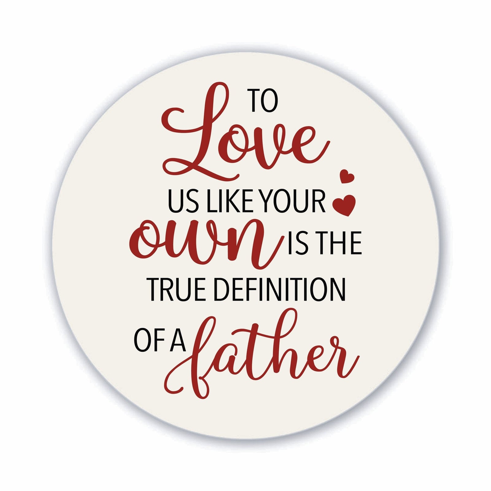 Modern Refrigerator Magnet Gift for Stepdad - Best Bonus Dad - LifeSong Milestones