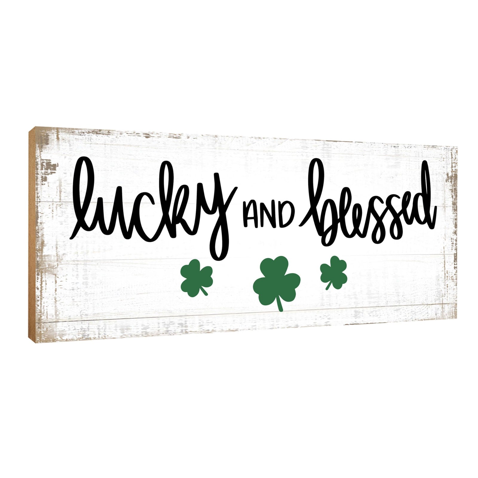 Modern St. Patrick’s Day Wooden Tabletop Signs and Shelf Decor for Home Décorations - LifeSong Milestones