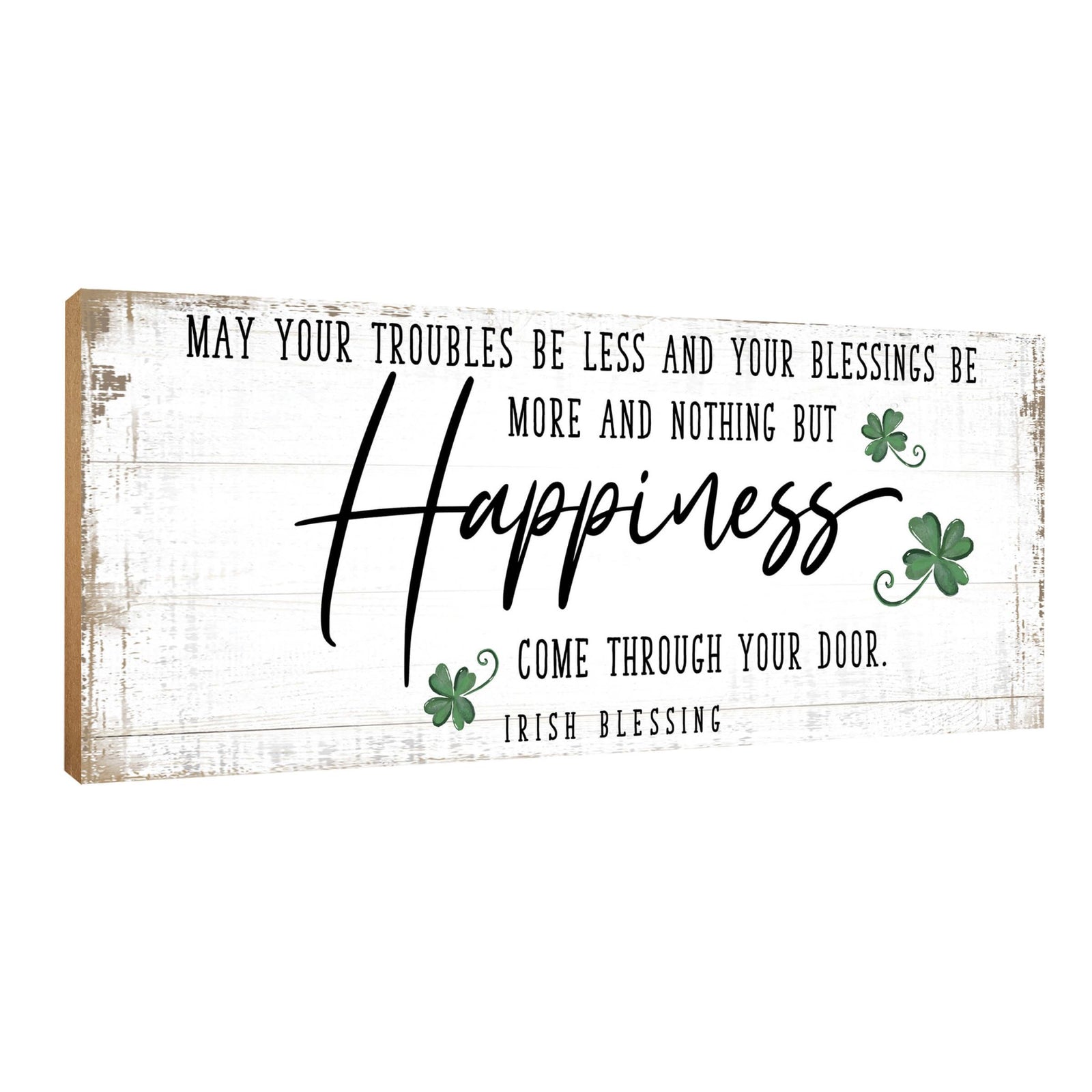 Modern St. Patrick’s Day Wooden Tabletop Signs and Shelf Decor for Home Décorations - LifeSong Milestones