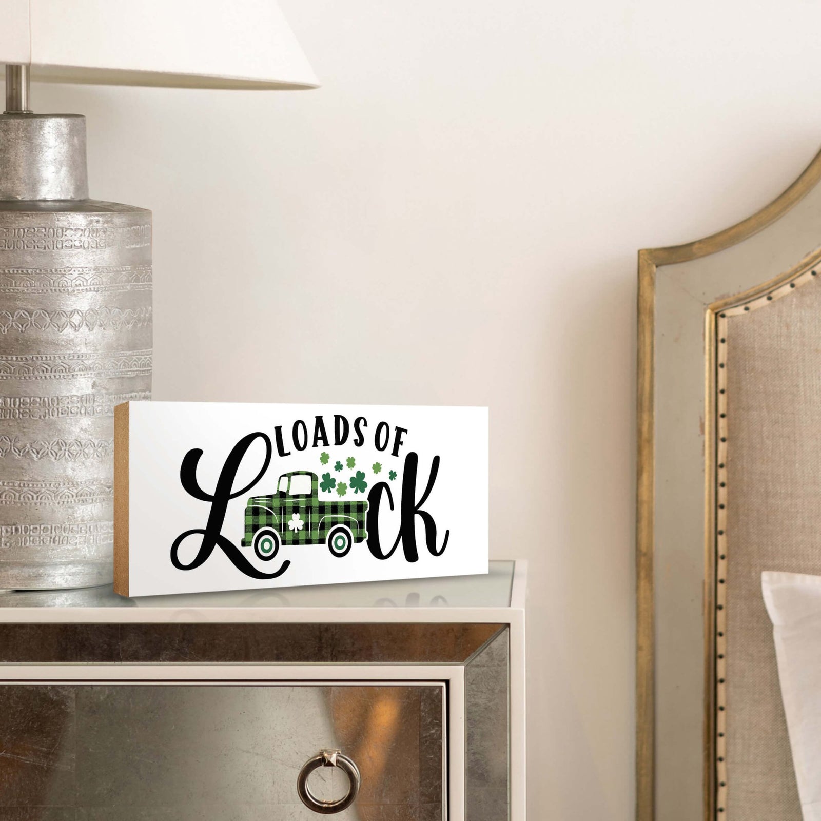 Modern St. Patrick’s Day Wooden Tabletop Signs and Shelf Decor for Home Décorations - LifeSong Milestones