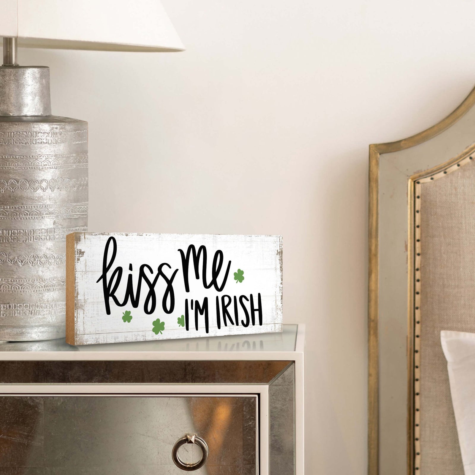 Modern St. Patrick’s Day Wooden Tabletop Signs and Shelf Decor for Home Décorations - LifeSong Milestones