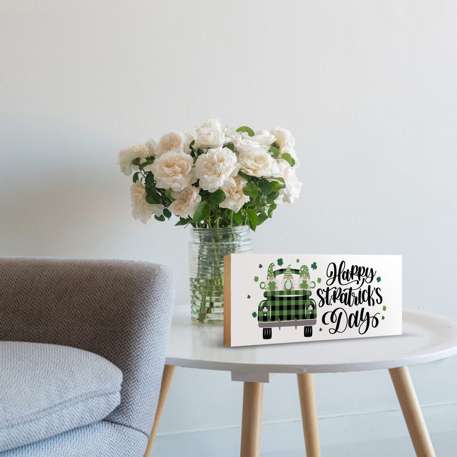 Modern St. Patrick’s Day Wooden Tabletop Signs and Shelf Decor for Home Décorations - LifeSong Milestones