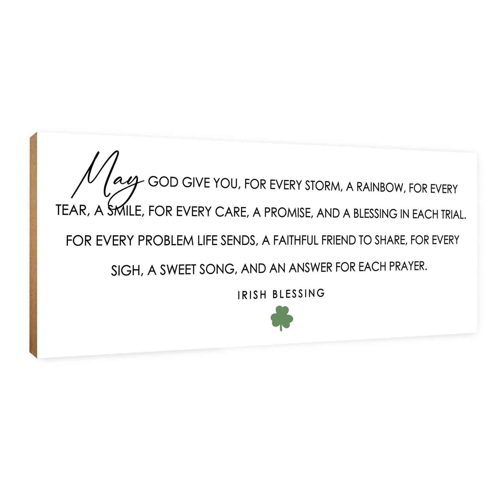 Modern St. Patrick’s Day Wooden Tabletop Signs and Shelf Decor for Home Décorations - LifeSong Milestones