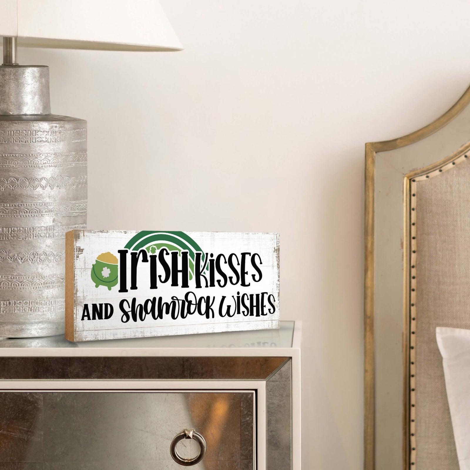 Modern St. Patrick’s Day Wooden Tabletop Signs and Shelf Decor for Home Décorations - LifeSong Milestones