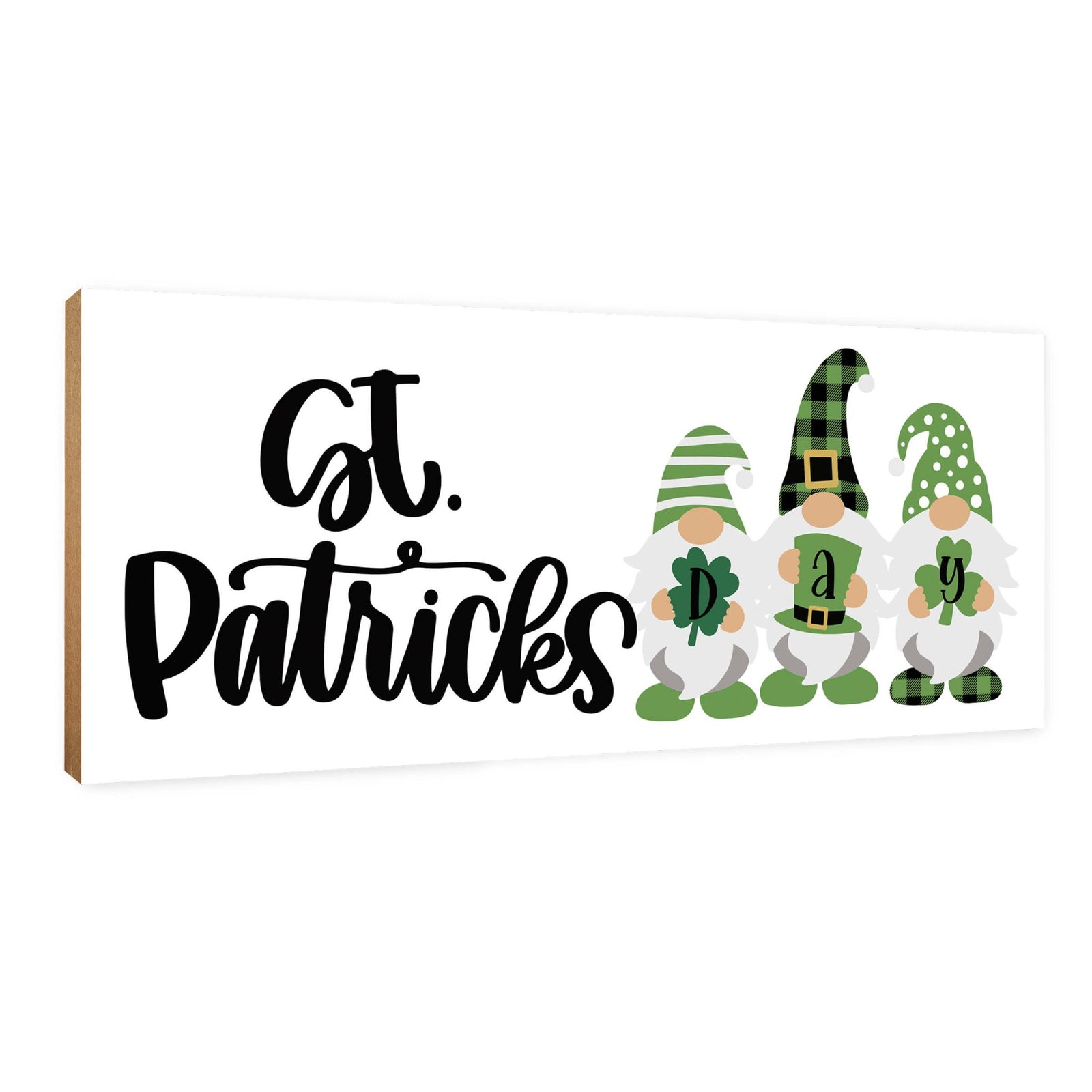 Modern St. Patrick’s Day Wooden Tabletop Signs and Shelf Decor for Home Décorations - LifeSong Milestones