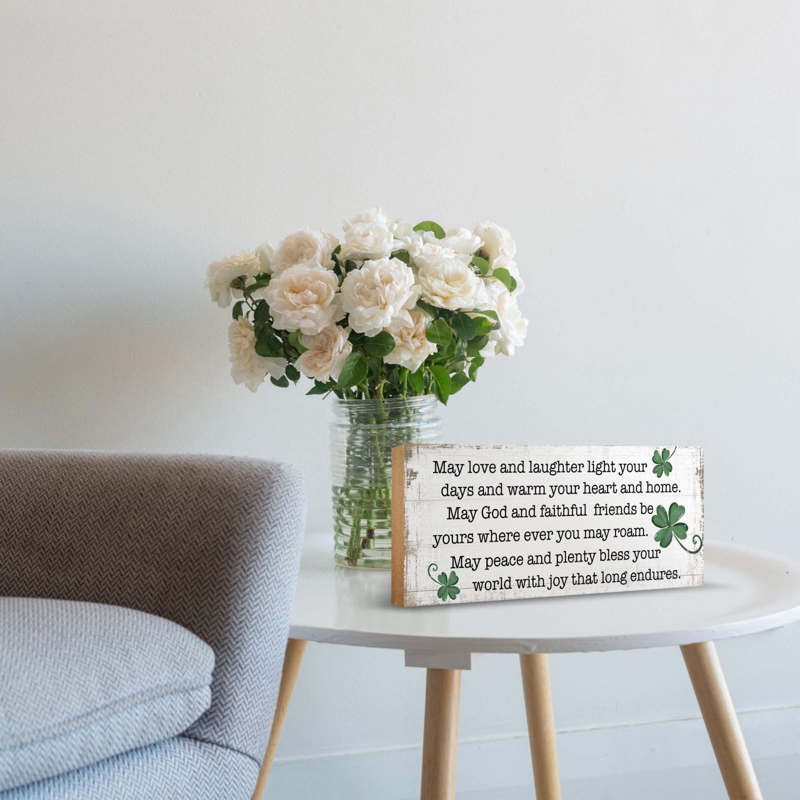 Modern St. Patrick’s Day Wooden Tabletop Signs and Shelf Decor for Home Décorations - LifeSong Milestones