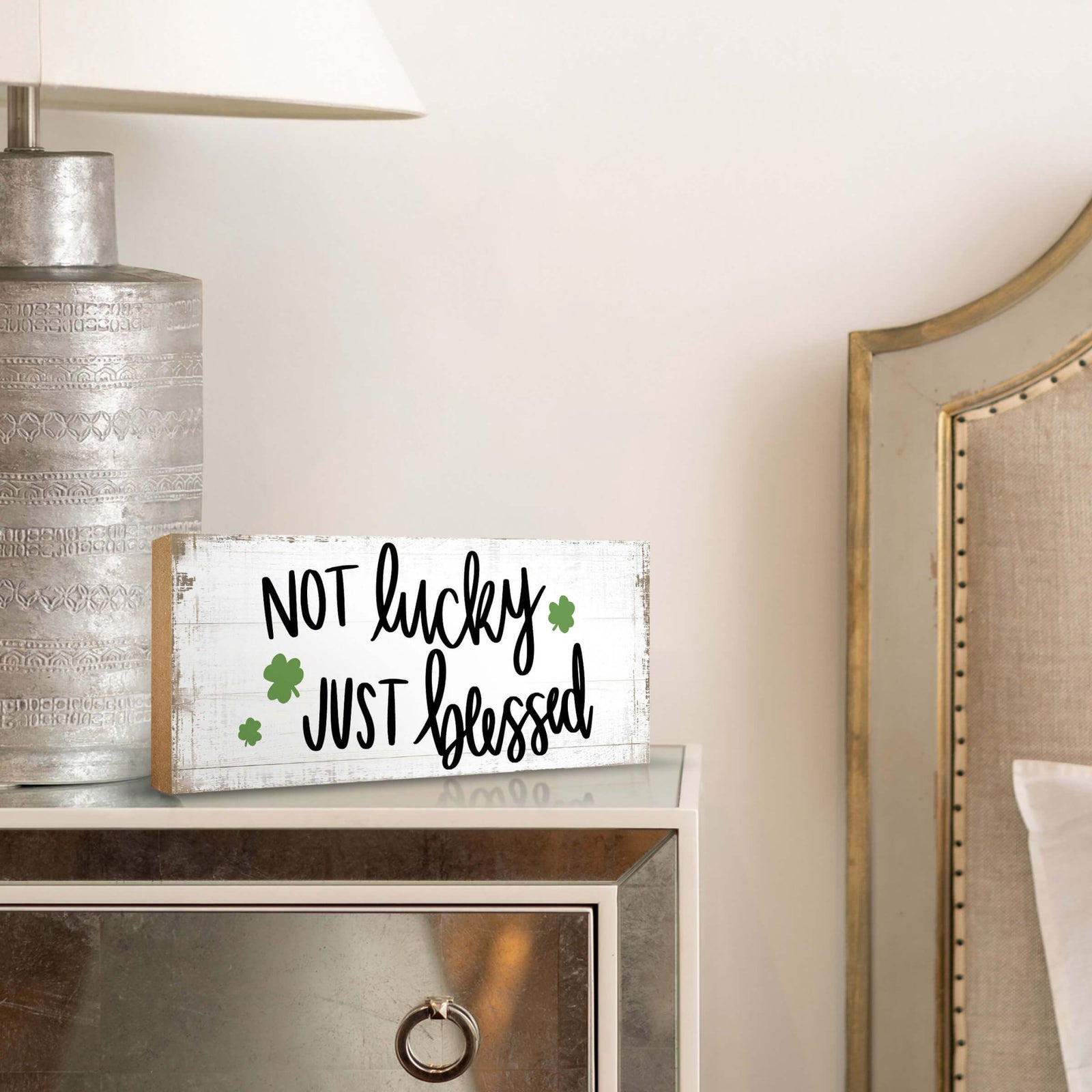 Modern St. Patrick’s Day Wooden Tabletop Signs and Shelf Decor for Home Décorations - LifeSong Milestones
