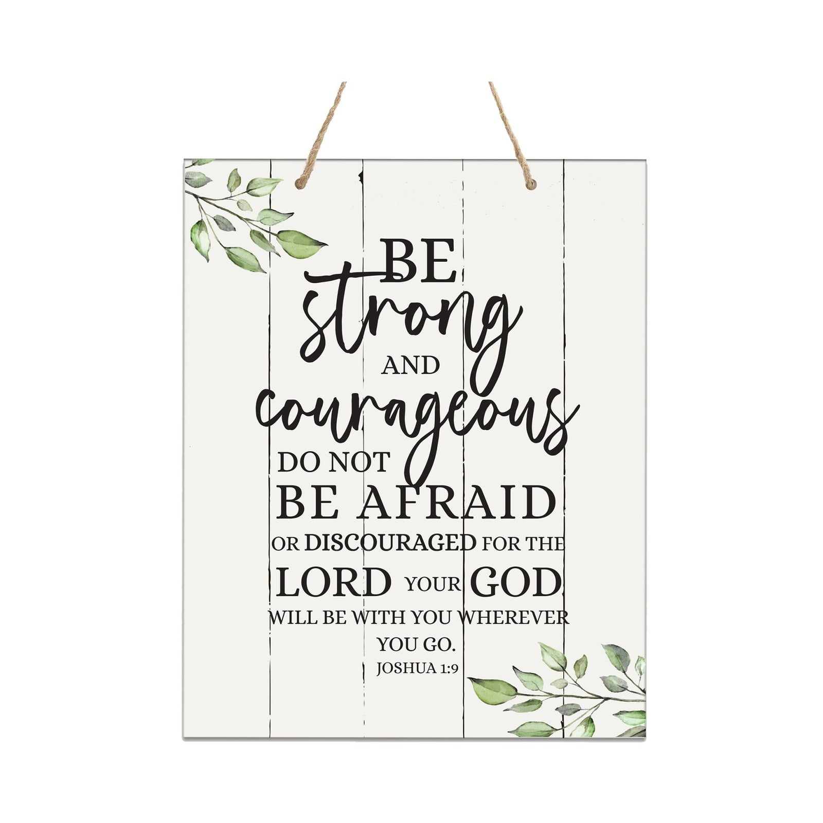Modern Wooden Vertical Wall Hanging Rope Sign 12x15 - Family - LifeSong Milestones