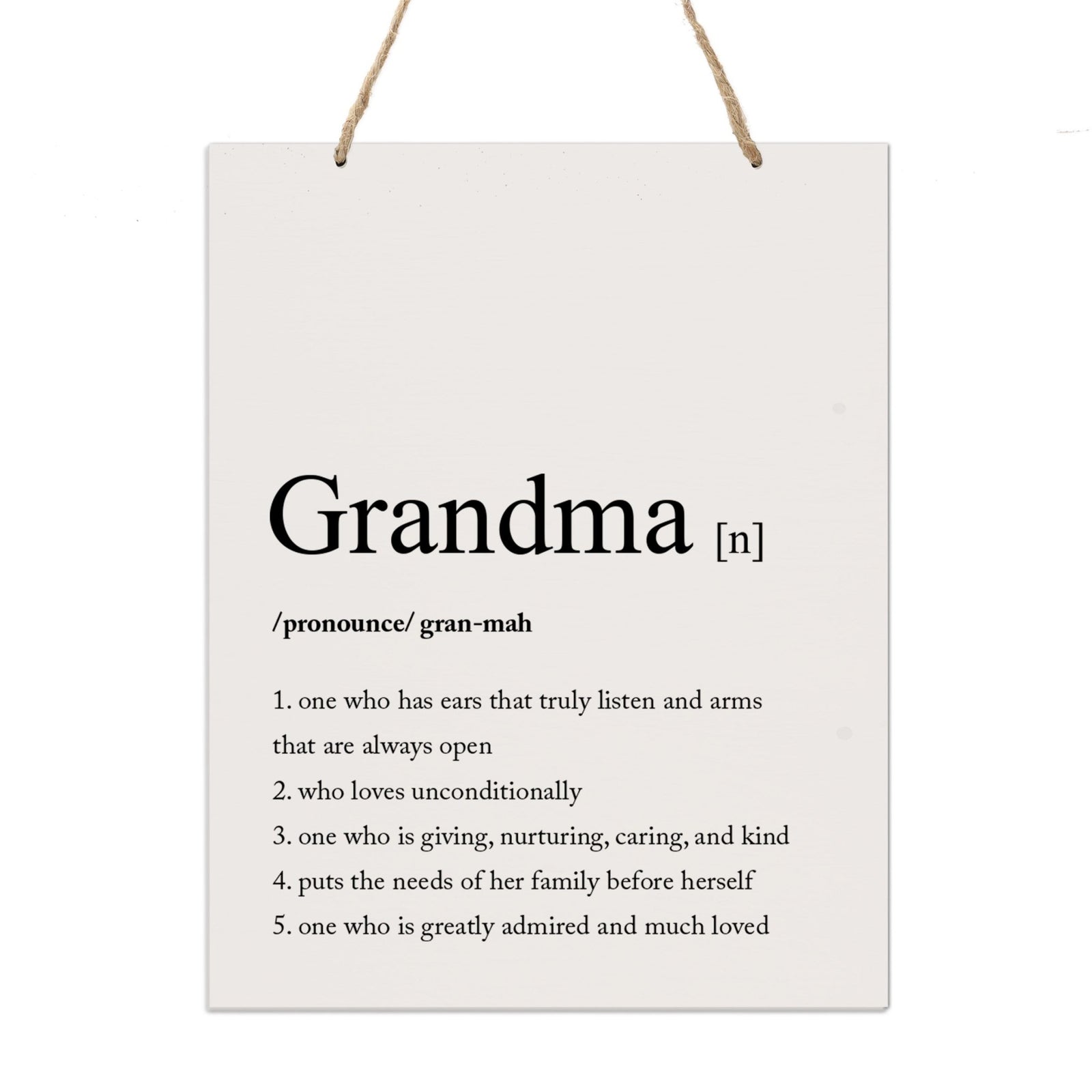 Mothers Day Gift Wall Hanging Sign With Definition 12x15 - LifeSong Milestones