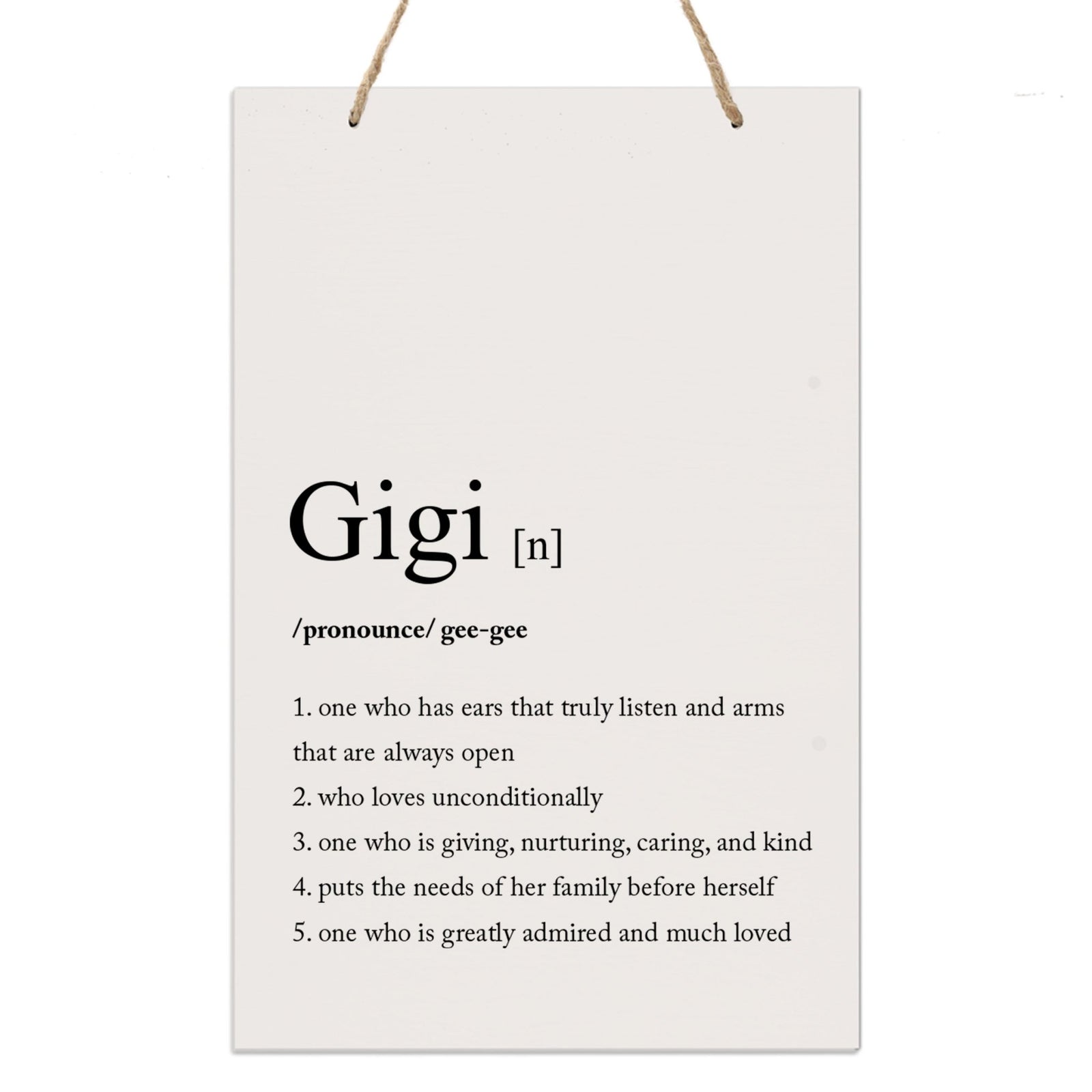 Mothers Day Gift Wall Hanging Sign With Definition 8x12 - LifeSong Milestones