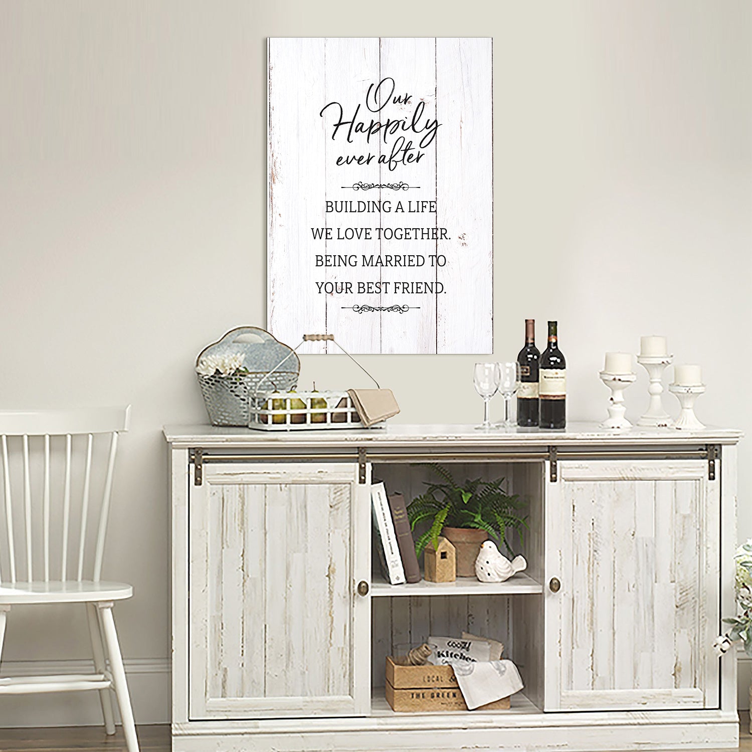 Mr and Mrs Husband and Wife Canvas Wall Art Framed Modern Wall Decor Decorative Accents For Walls Ready to Hang for Home Living Room Bedroom Entryway Kitchen Office Size 24”x16” - LifeSong Milestones