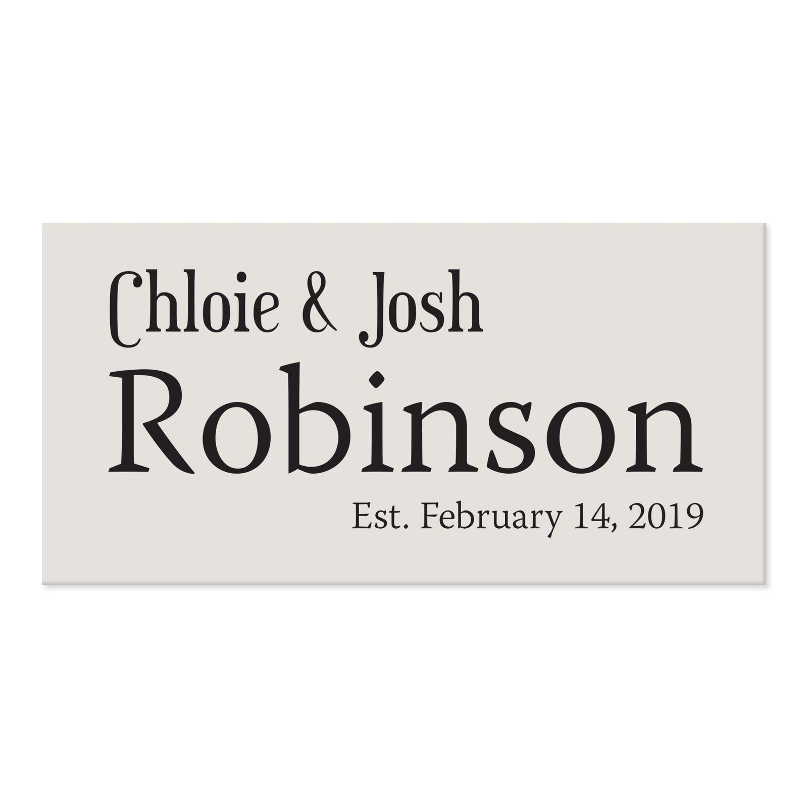 New Home Family Wall Decor Sign Gift - Couple Names - LifeSong Milestones