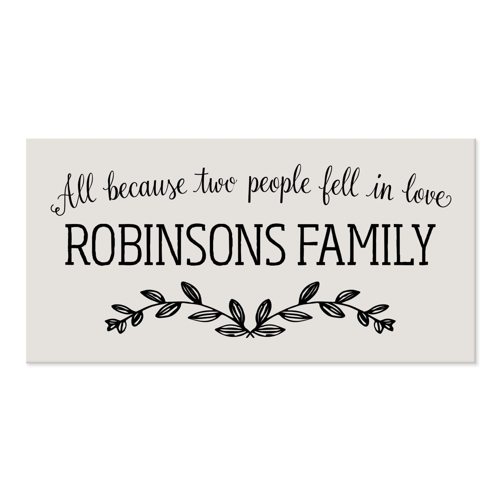 New Home Family Wall Decor Sign Gift - Family Name - LifeSong Milestones