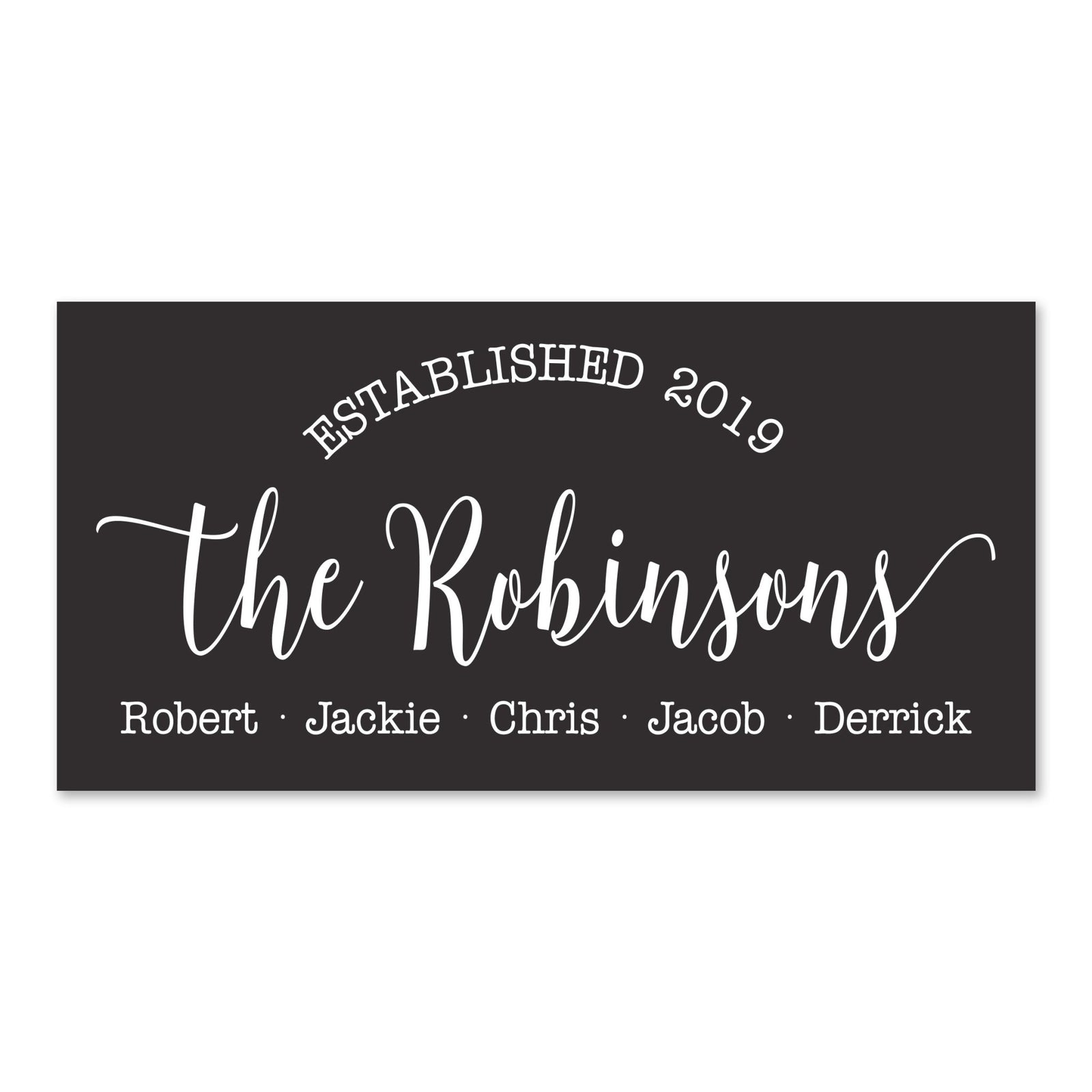 New Home Family Wall Decor Sign Gift - Family Names - LifeSong Milestones