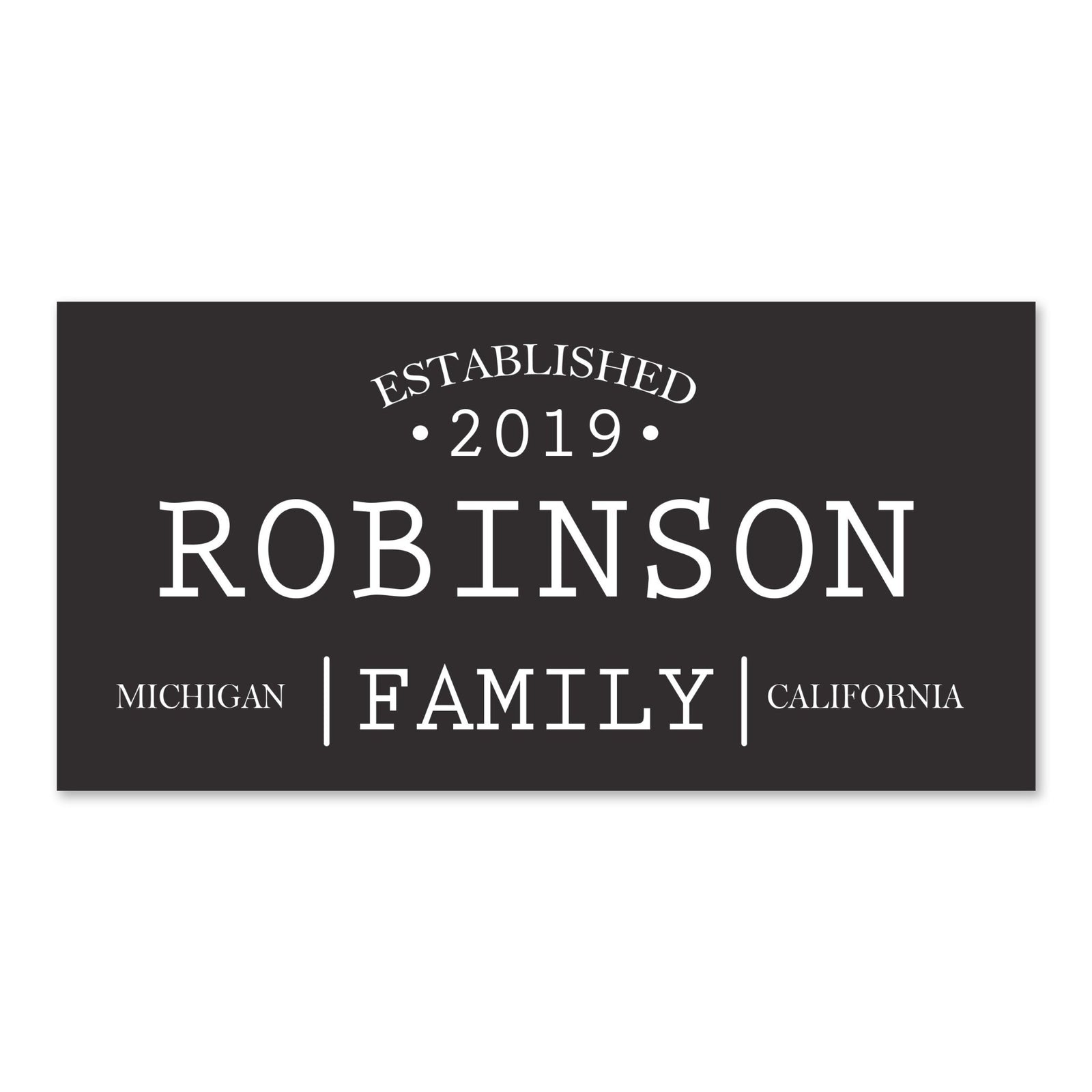 New Home Family Wall Decor Sign Gift - Family States - LifeSong Milestones