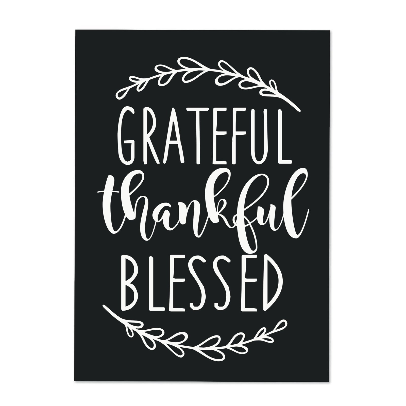 New Home Family Wall Decor Sign Gift - Grateful Thankful Blessed - LifeSong Milestones