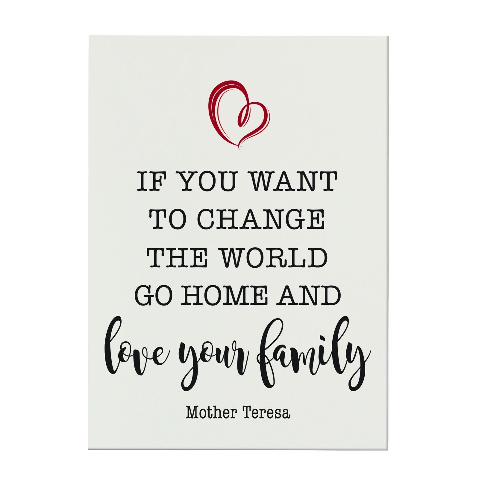 New Home Family Wall Decor Sign Gift - Love Your Family - LifeSong Milestones