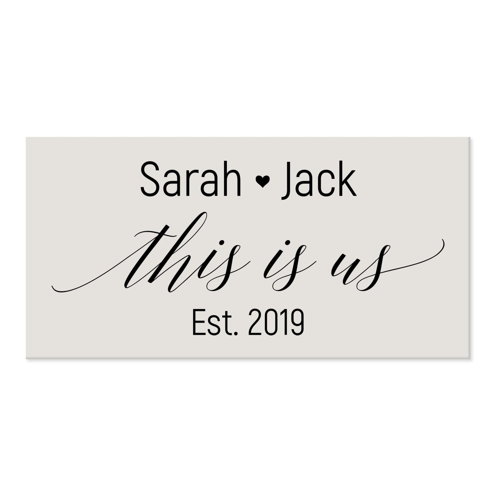 New Home Family Wall Decor Sign Gift - This is us - LifeSong Milestones