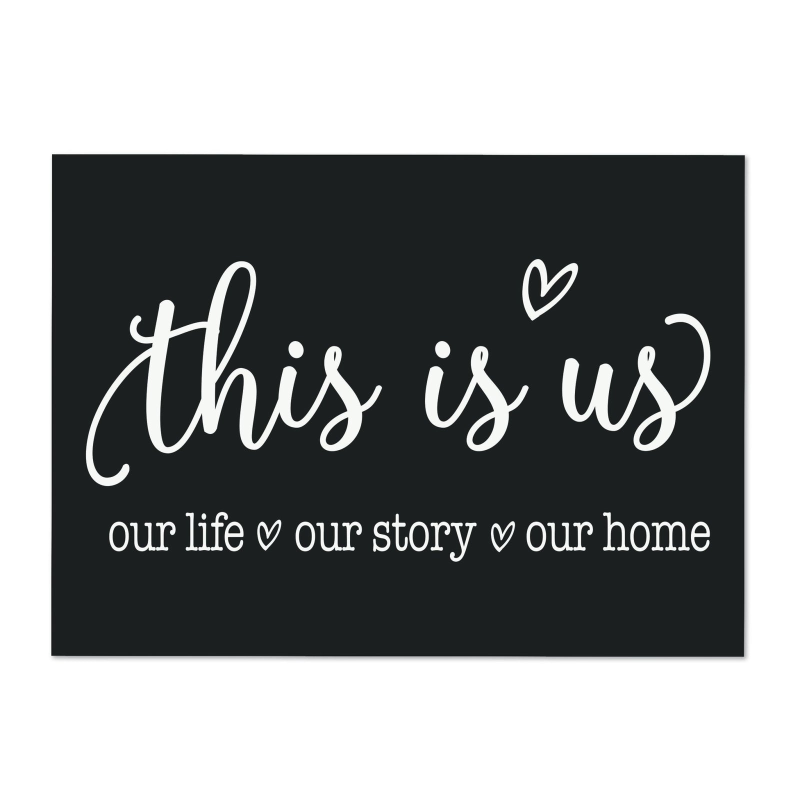 New Home Family Wall Decor Sign Gift - This Is Us - LifeSong Milestones