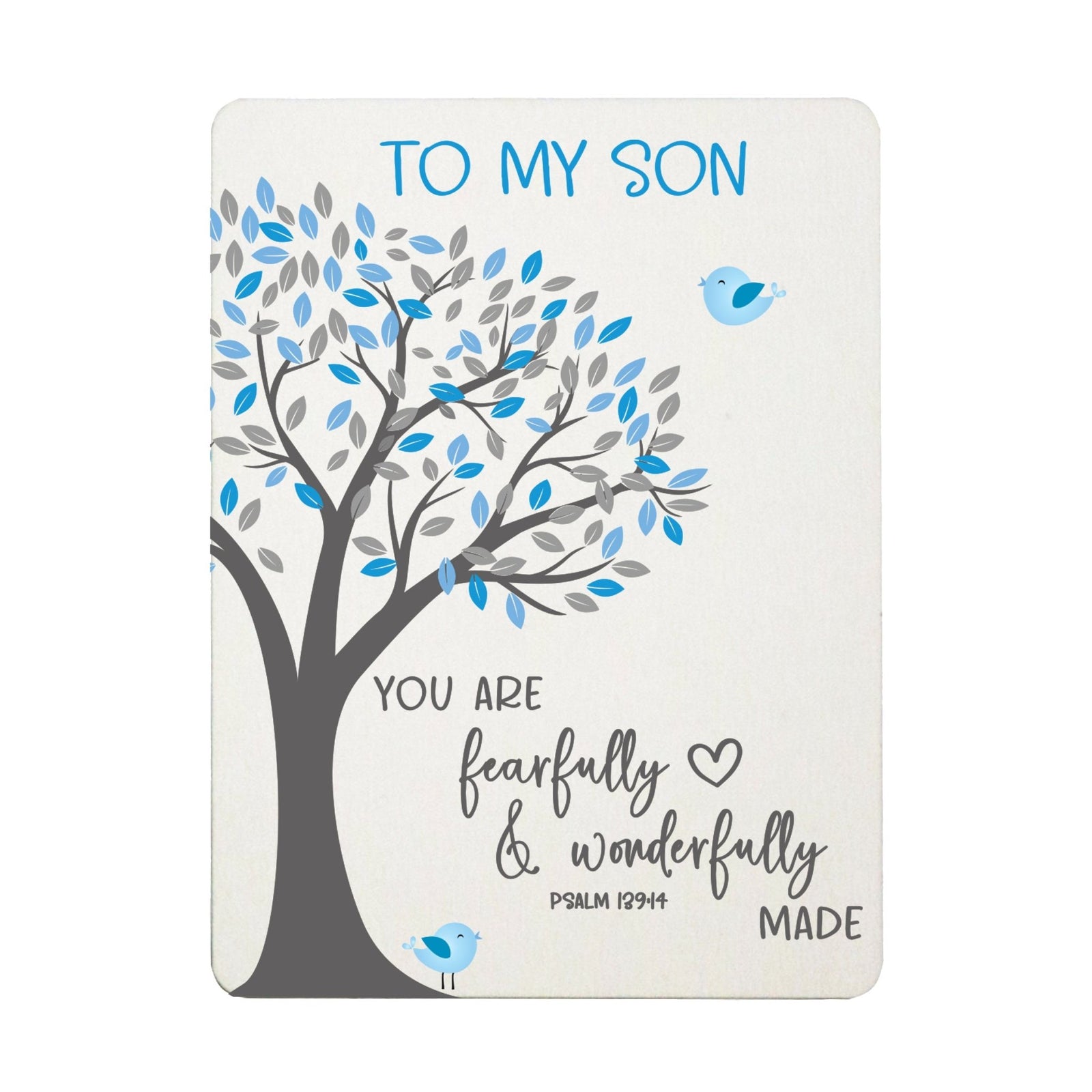 Newborn Baby Scripture Magnet for Fridge - Fearfully & Wonderfully - LifeSong Milestones