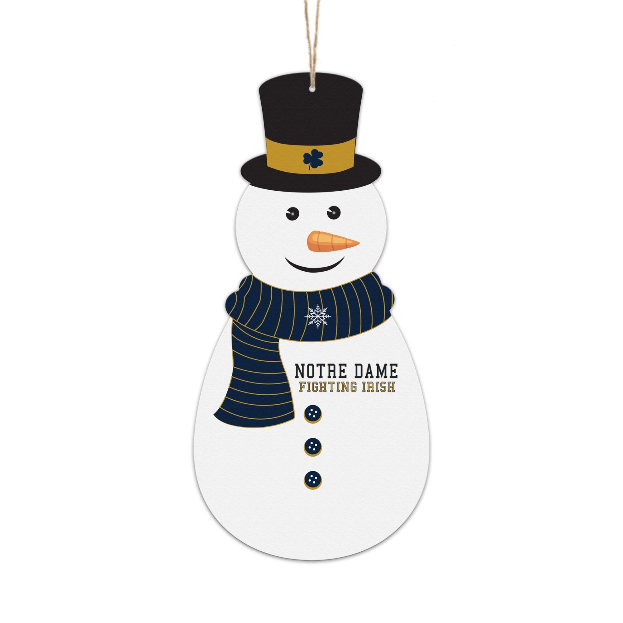 Notre Dame Snowman Ornament Gift - LifeSong Milestones