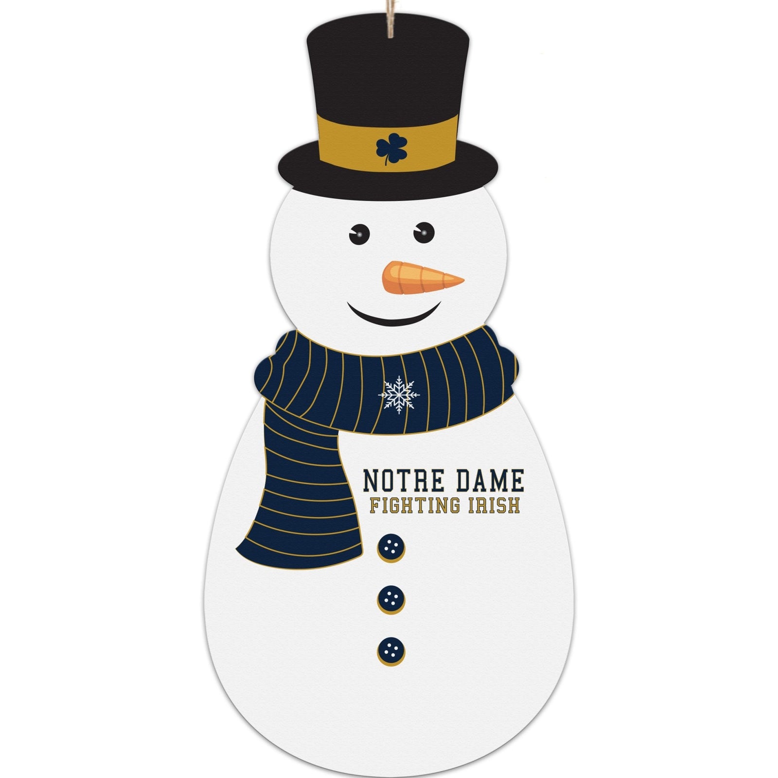 Notre Dame Snowman Ornament Gift - LifeSong Milestones