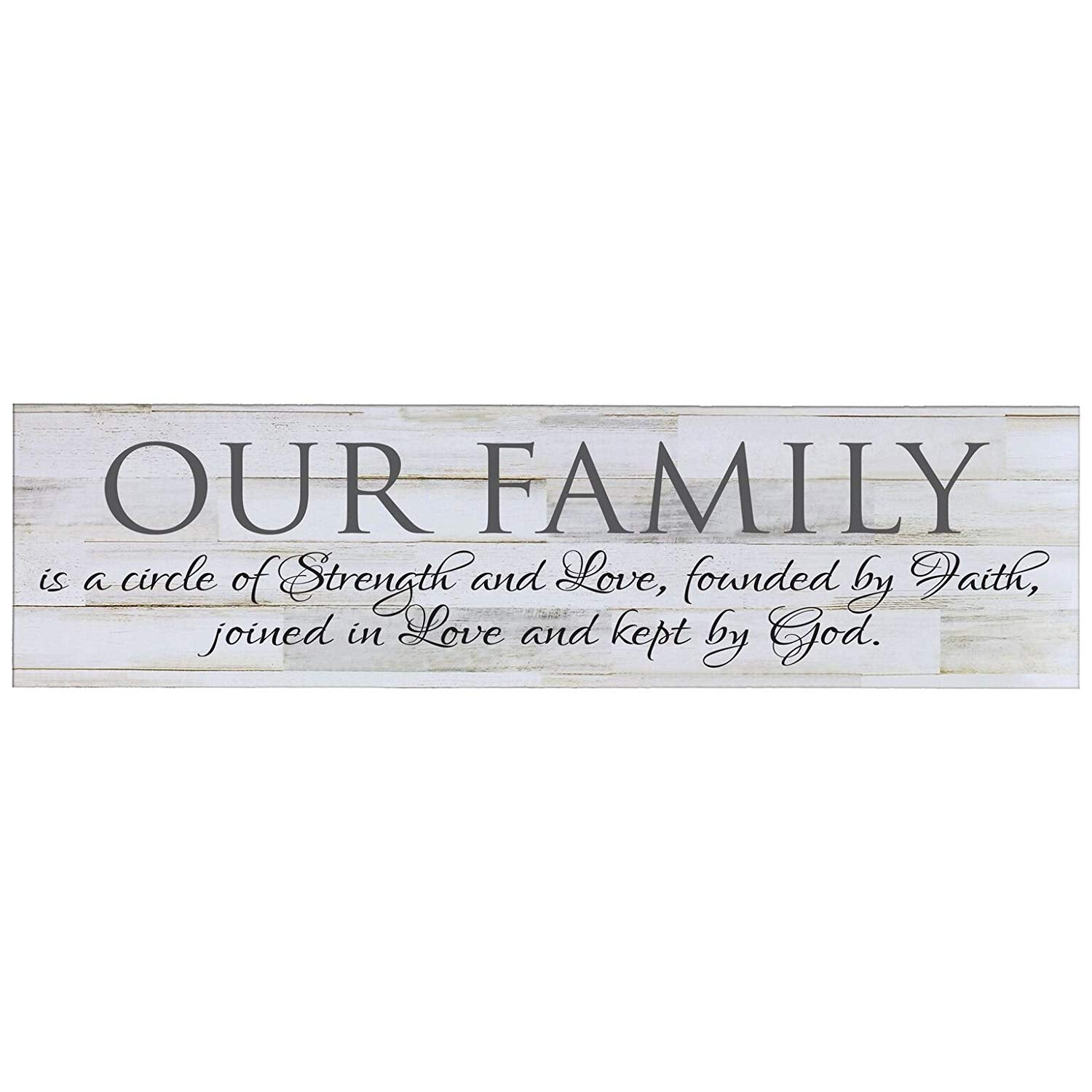 Our Family Is A Circle of Strength Decorative Wall Sign - LifeSong Milestones