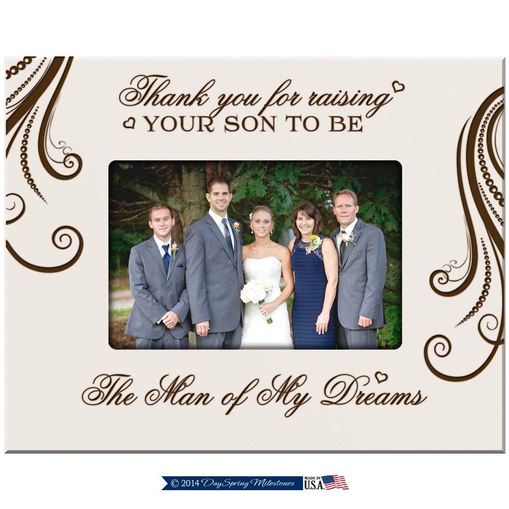 Parent Wedding Picture Frame - Thank You For The Man Of My Dreams - LifeSong Milestones