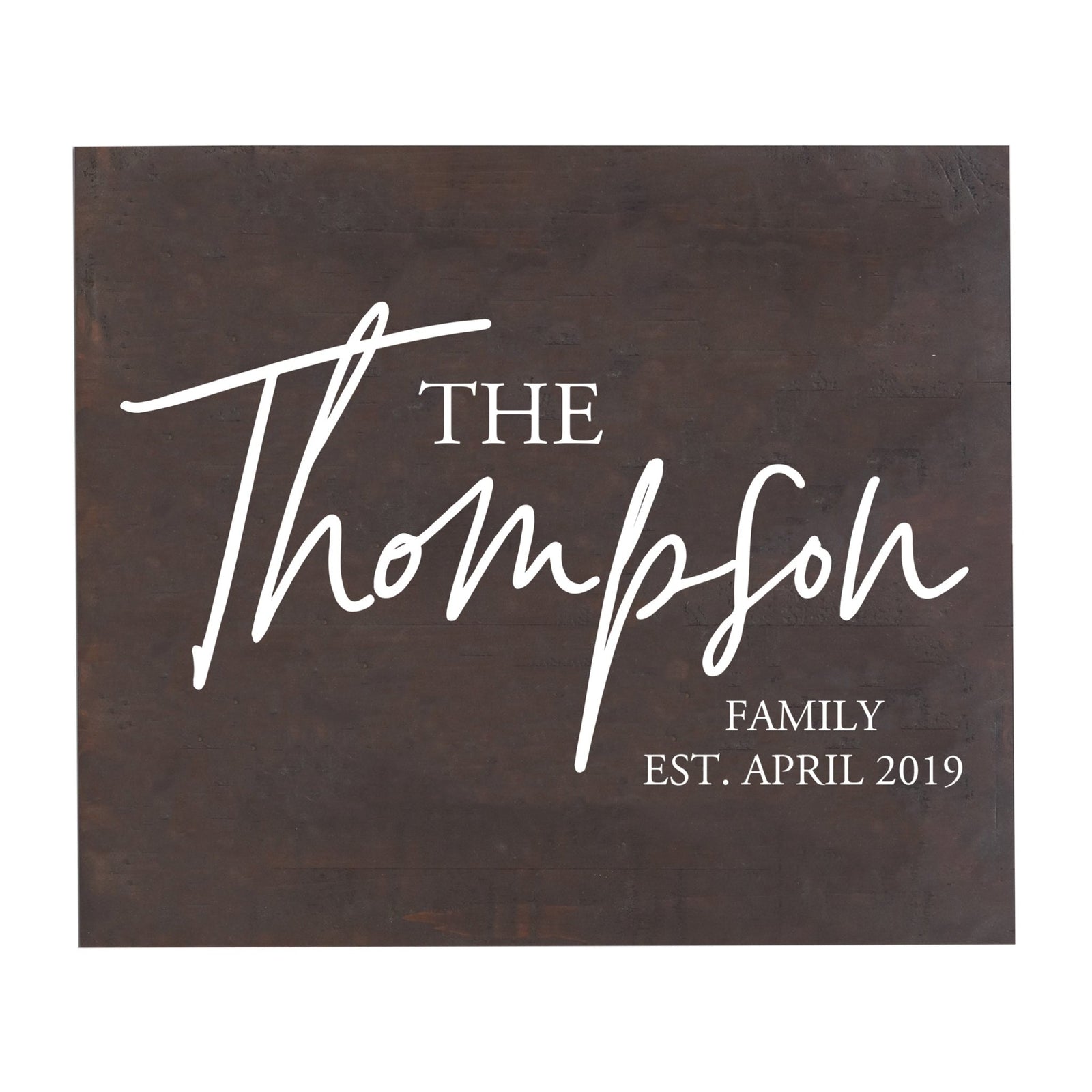 Personalized 18x21 Modern Family Established Wooden Pallet Wall Art Home Decoration - The Thompson - LifeSong Milestones