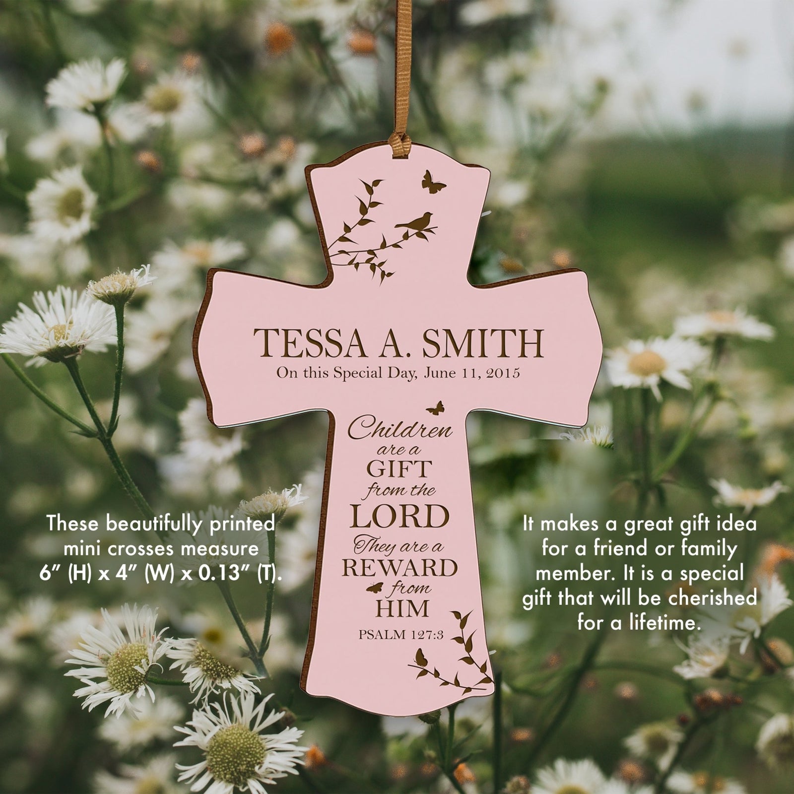 Personalized 1st Holy Communion Wall Cross - Gift From The Lord - LifeSong Milestones