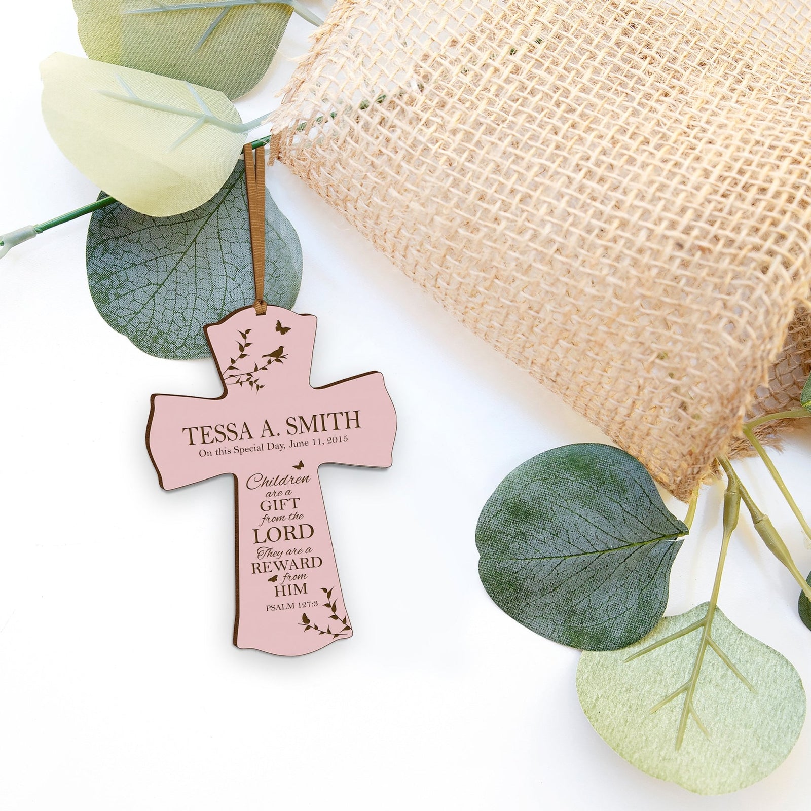 Personalized 1st Holy Communion Wall Cross - Gift From The Lord - LifeSong Milestones