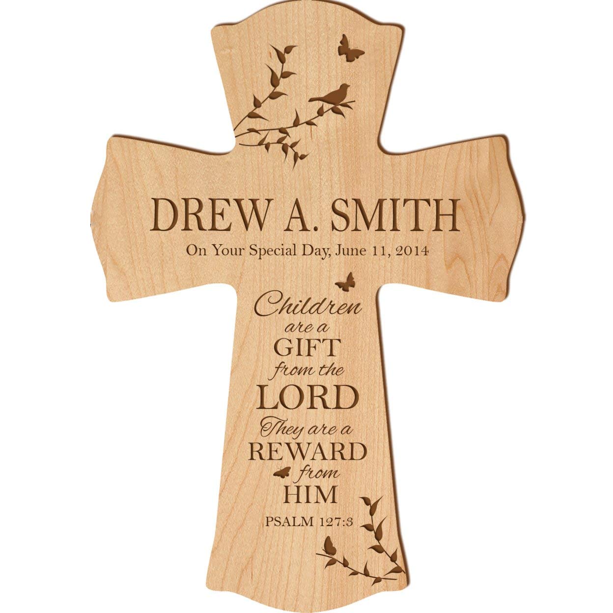 Personalized 1st Holy Communion Wall Cross - Gift From The Lord - LifeSong Milestones