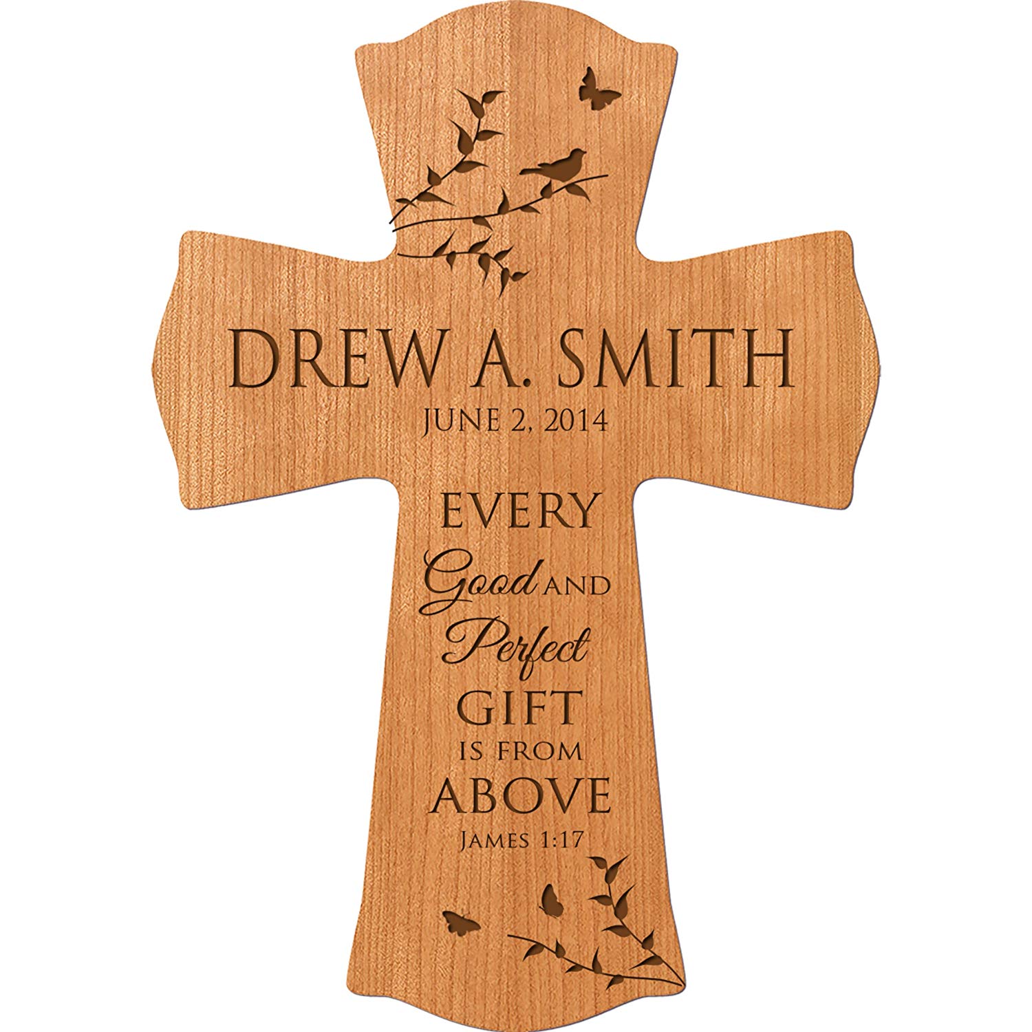 Personalized 1st Holy Communion Wall Cross - Good And Perfect Gift - LifeSong Milestones