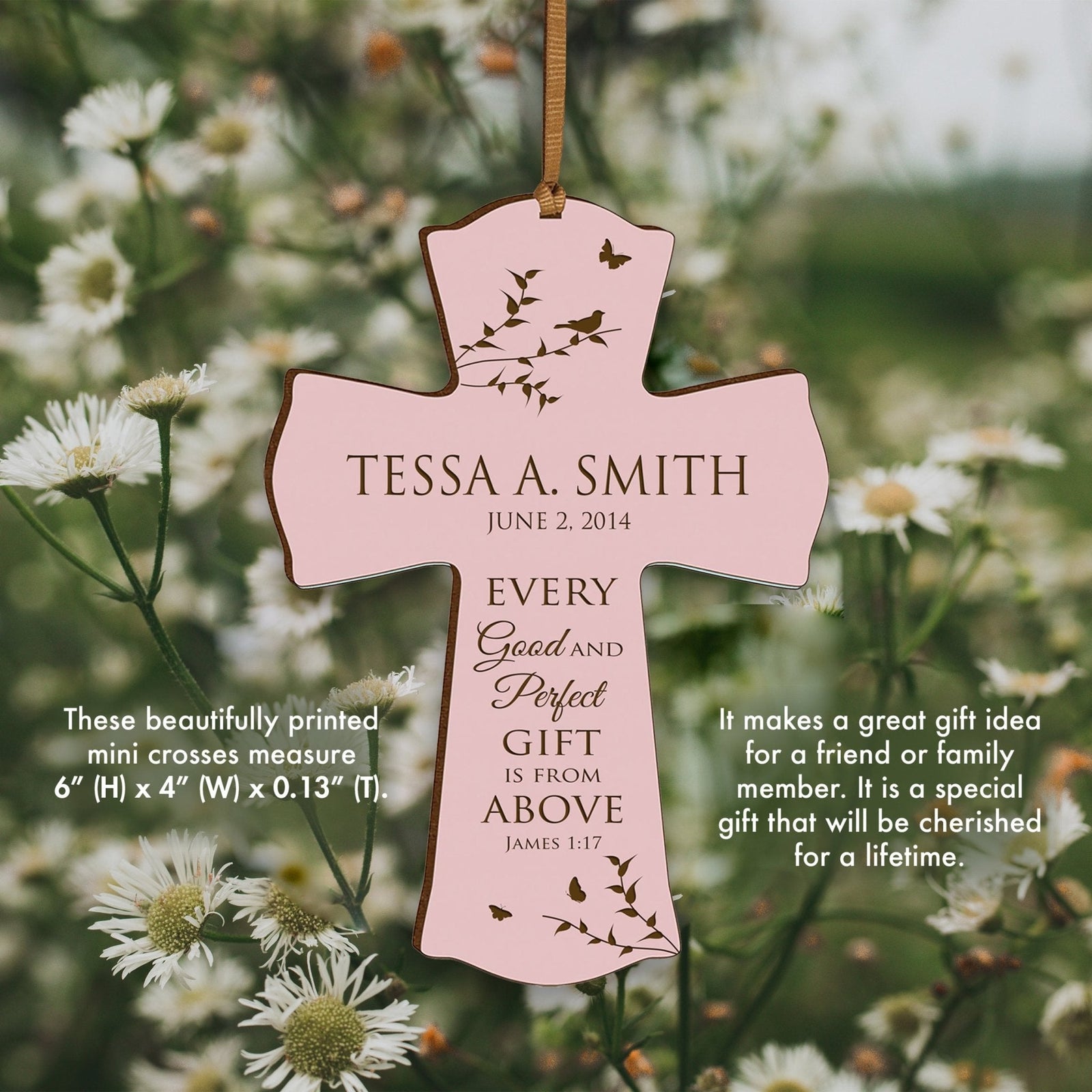 Personalized 1st Holy Communion Wall Cross - Good And Perfect Gift - LifeSong Milestones