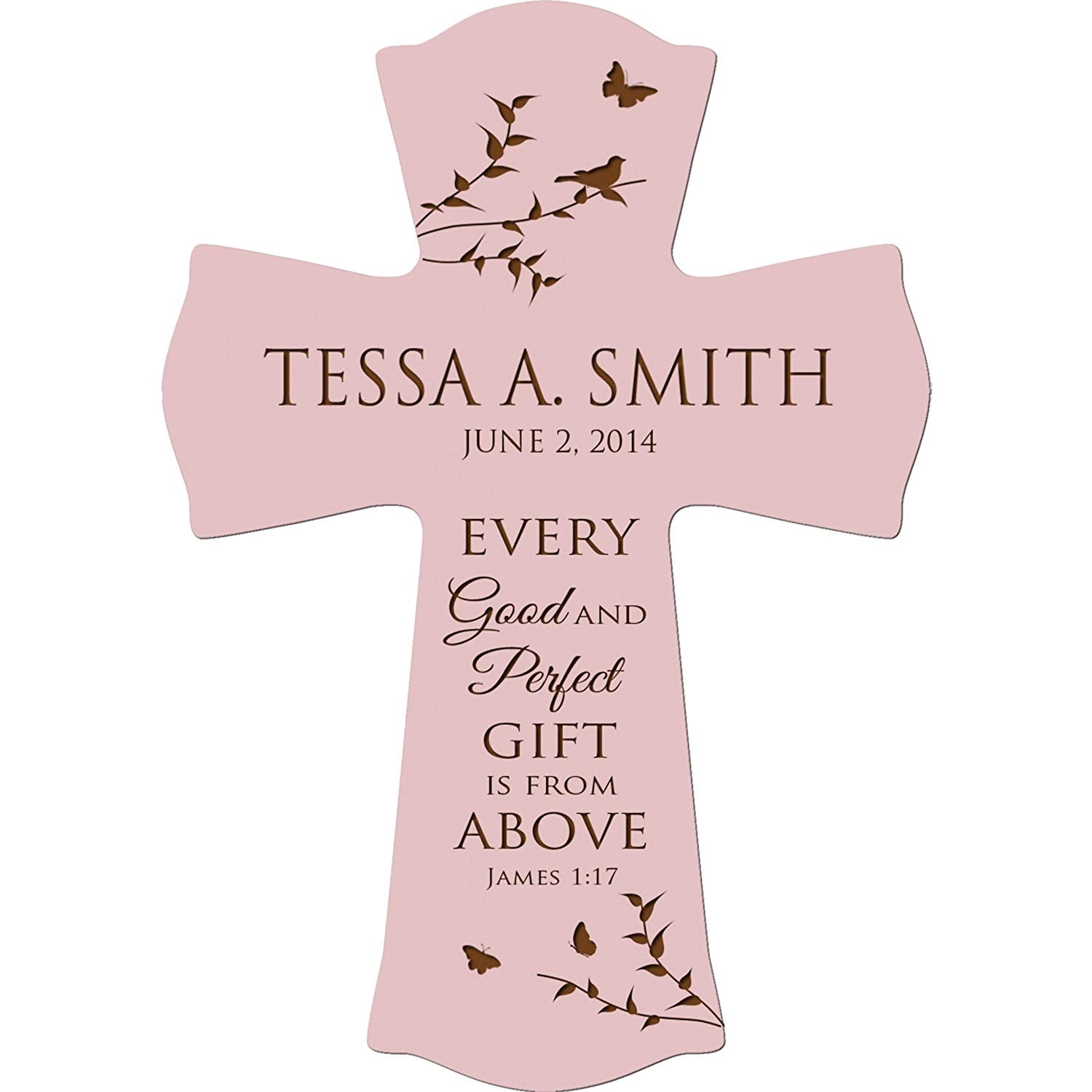 Personalized 1st Holy Communion Wall Cross - Good And Perfect Gift - LifeSong Milestones