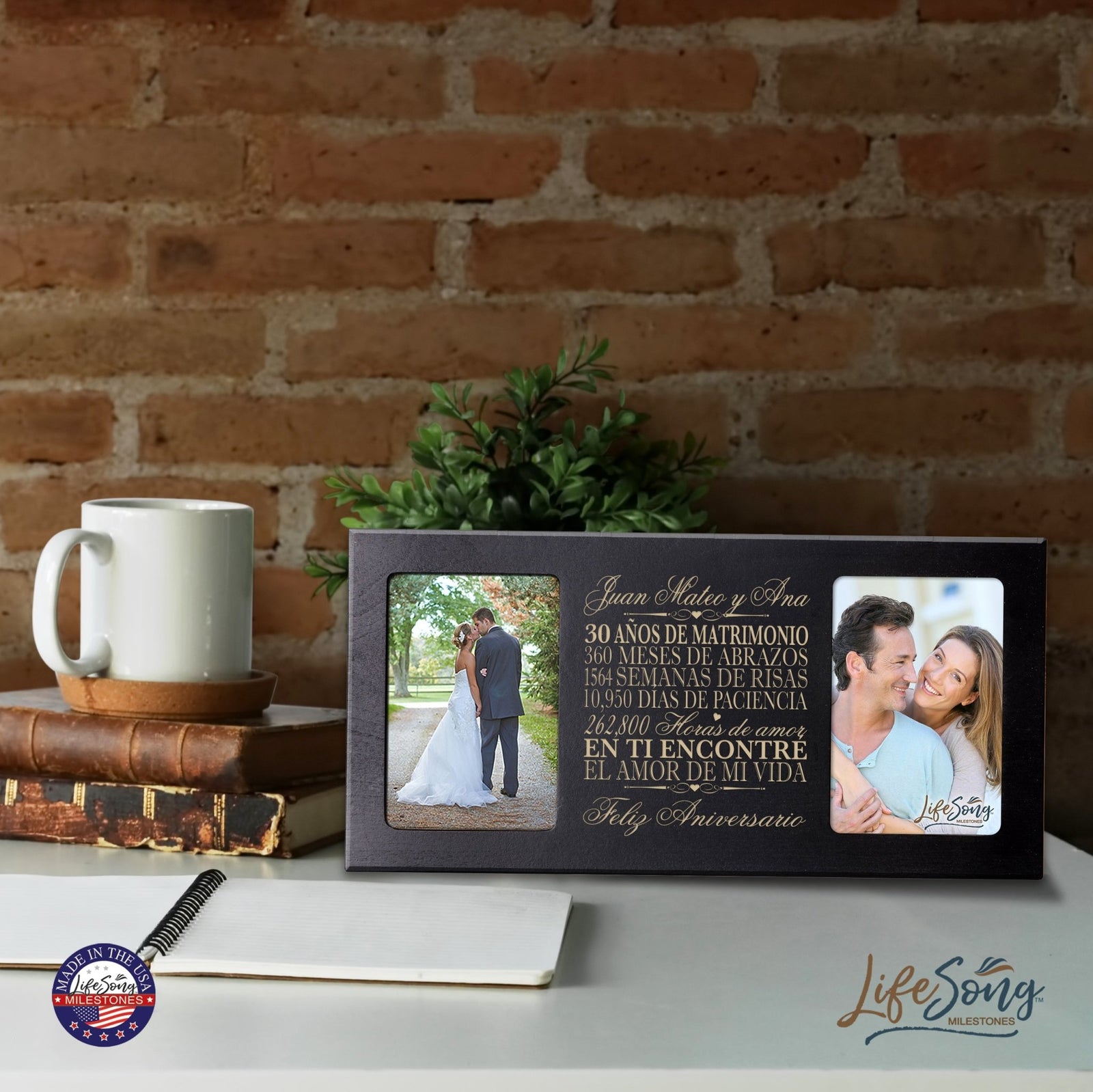 Lifesong Milestones Personalized 30th Wedding Anniversary Spanish Picture Frame