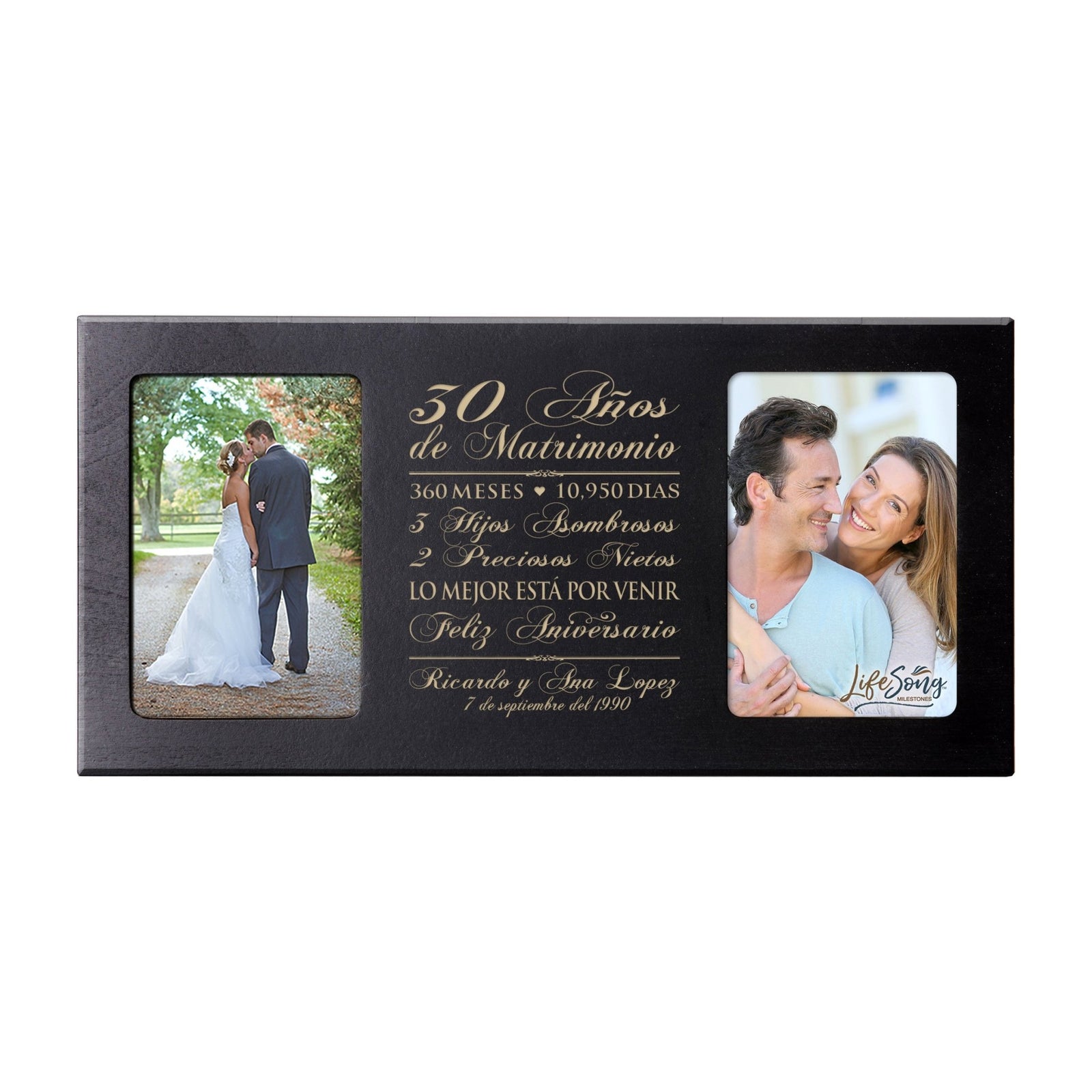 Lifesong Milestones Personalized Couples 30th Wedding Anniversary Spanish Picture Frame