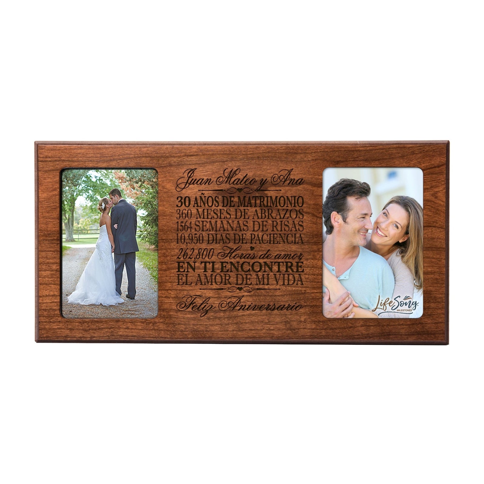 Lifesong Milestones Personalized 30th Wedding Anniversary Spanish Picture Frame