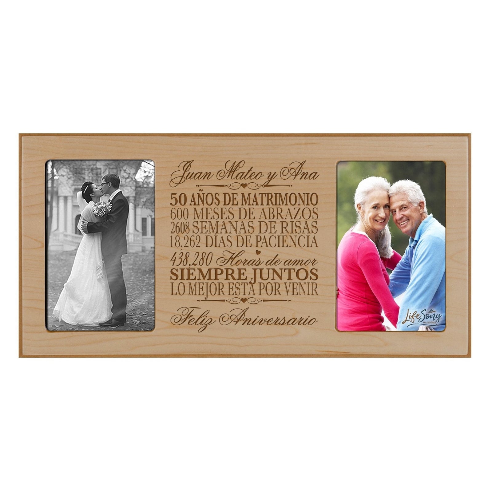 Lifesong Milestones Personalized 50th Wedding Anniversary Spanish Picture Frame