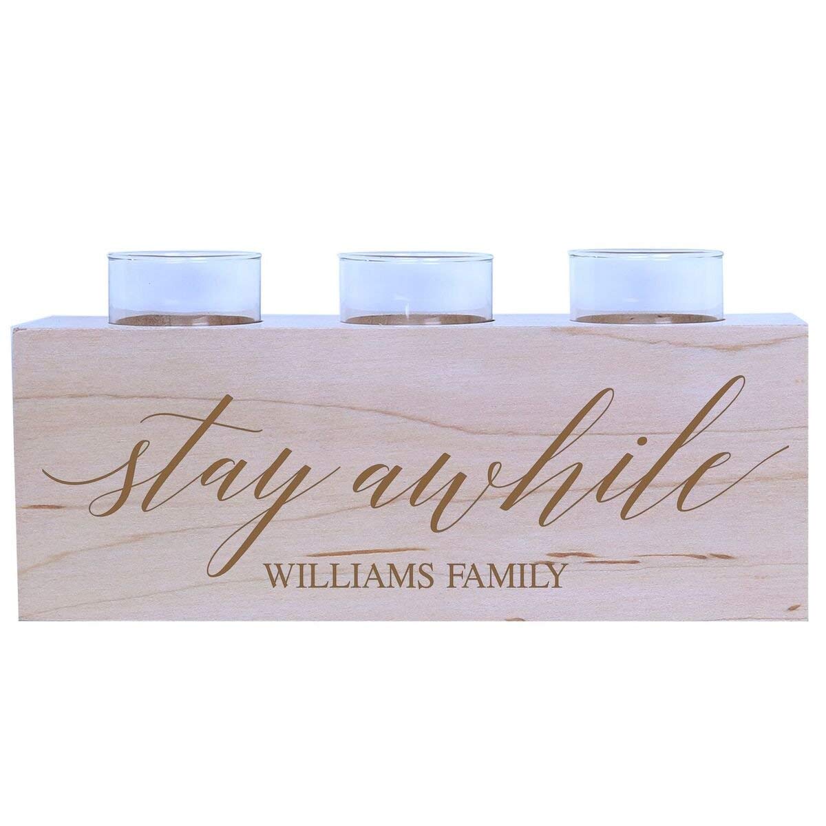 Personalized Anniversary Cherry Candle Holders - I Love Us - LifeSong Milestones