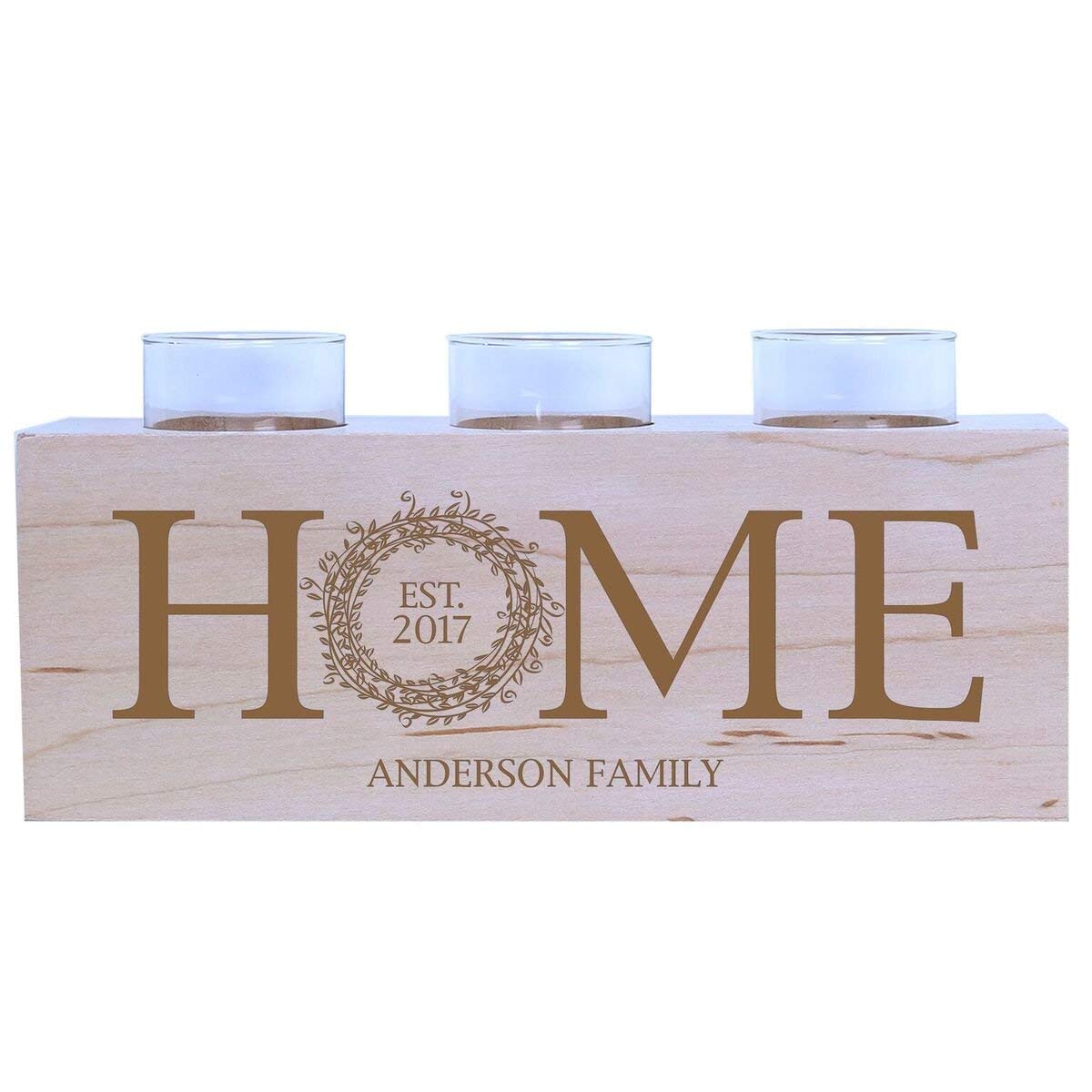 Personalized Anniversary Cherry Candle Holders - I Love Us - LifeSong Milestones