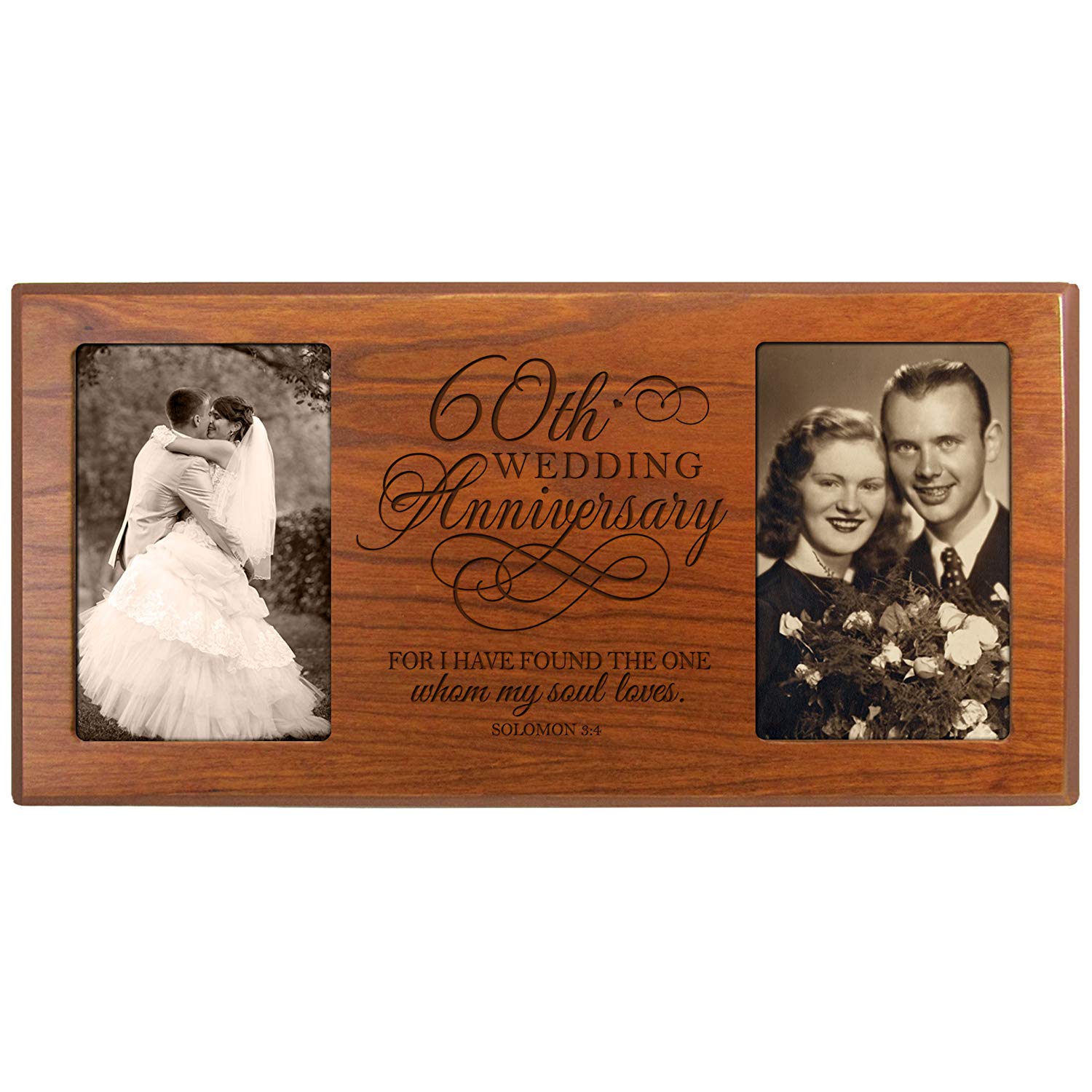Lifesong Milestones Personalized Couples 60th Wedding Anniversary Picture Frame