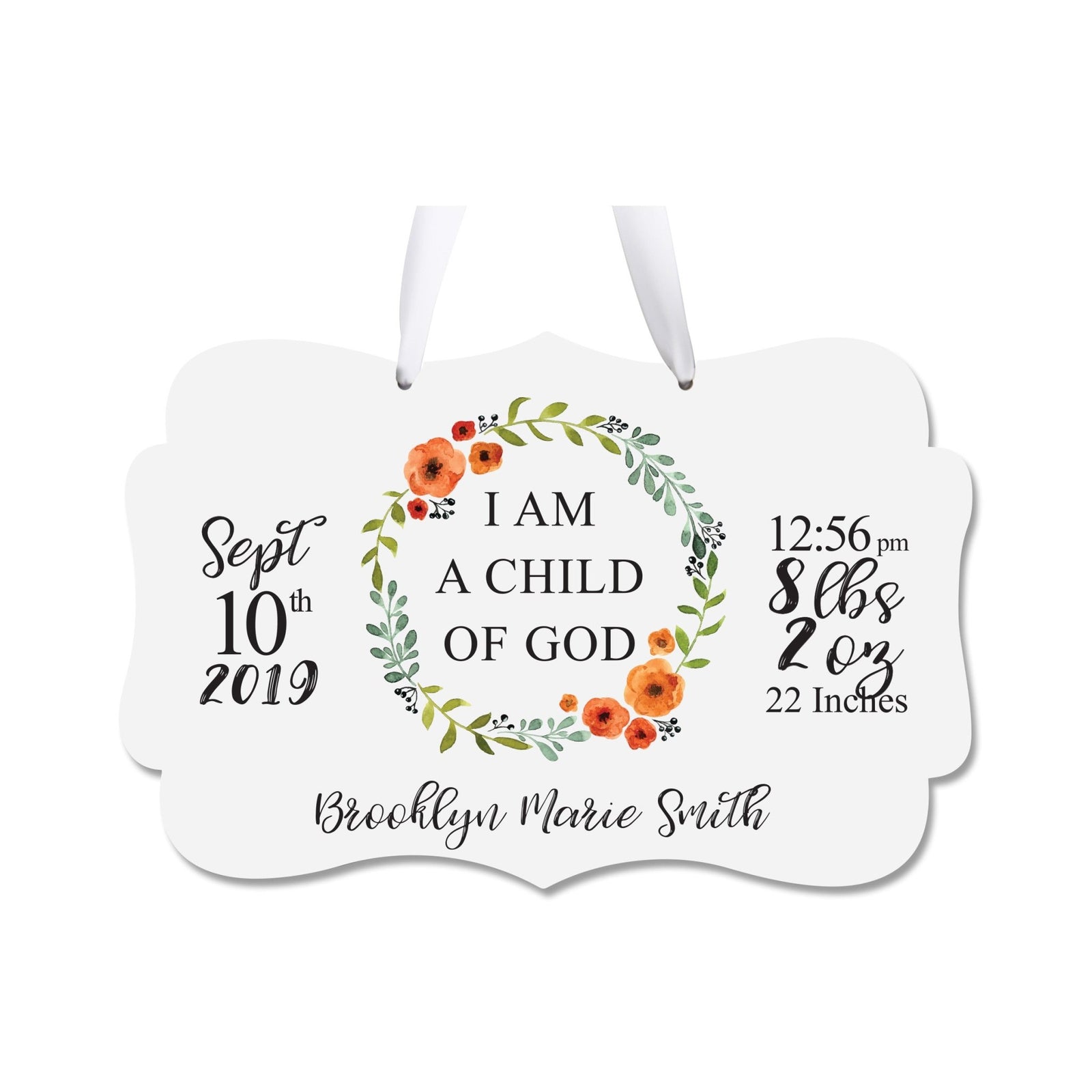 Personalized Baby Announcement Rope Signs - Assortment 1 - LifeSong Milestones
