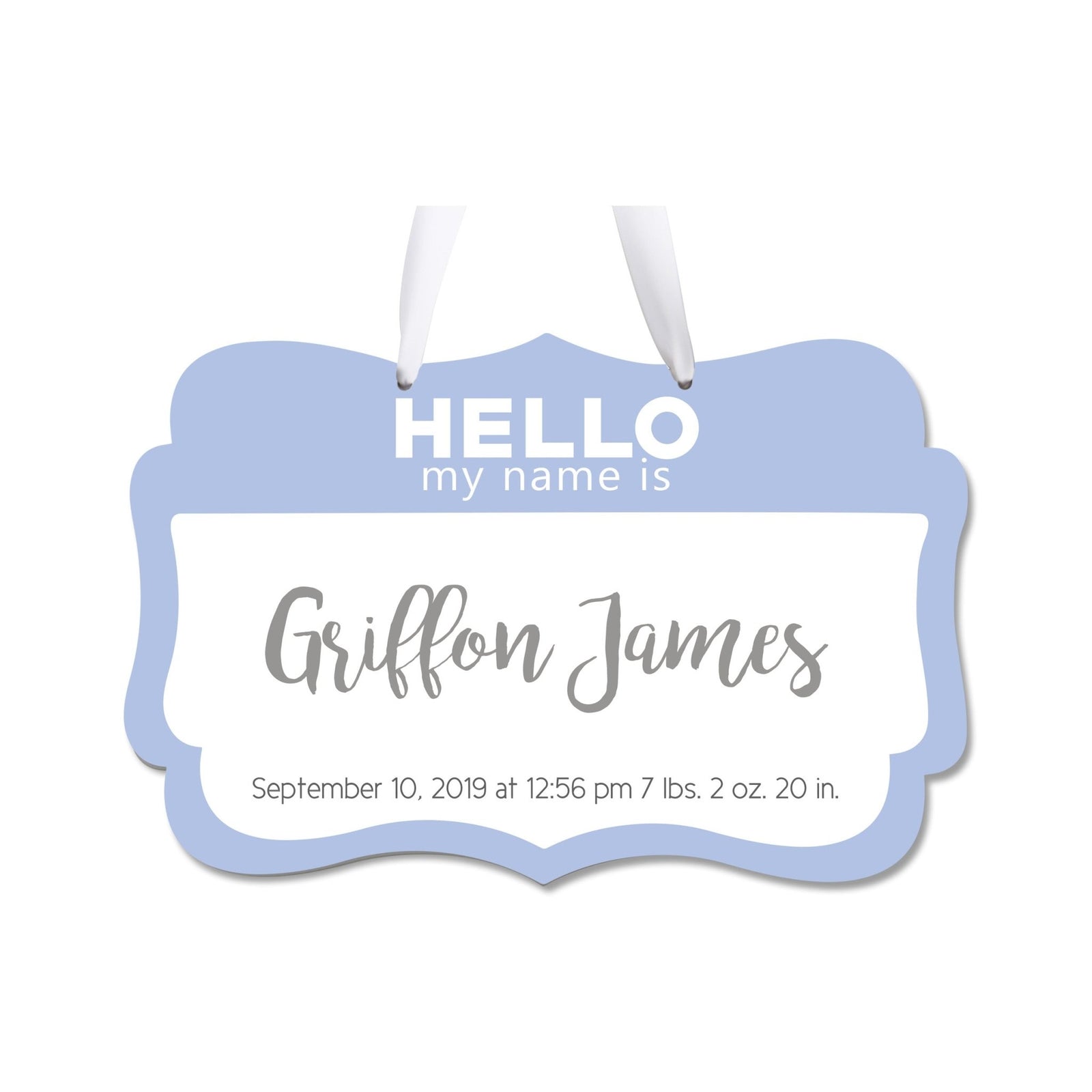 Personalized Baby Announcement Rope Signs - Assortment 2 - LifeSong Milestones
